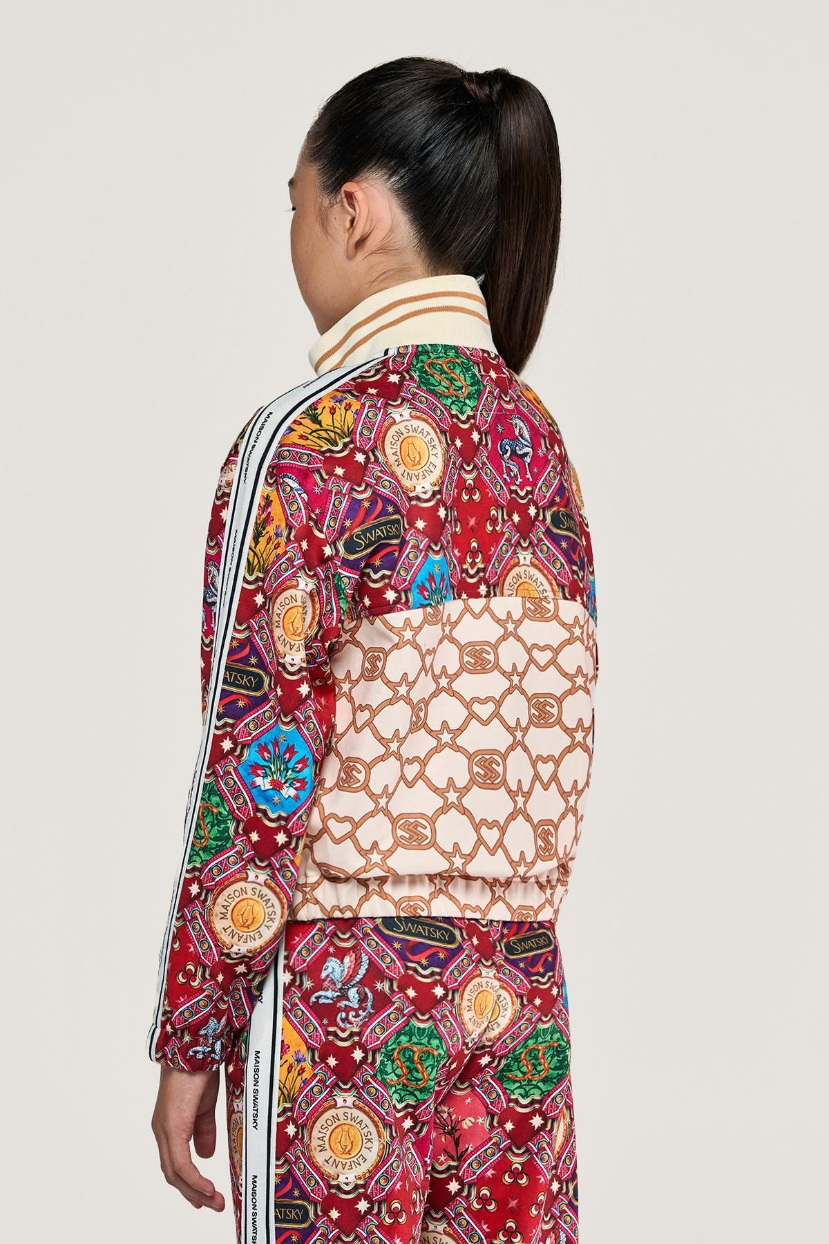 SWATSKY-Bg Store Girl's Print Tracksuit Top 4