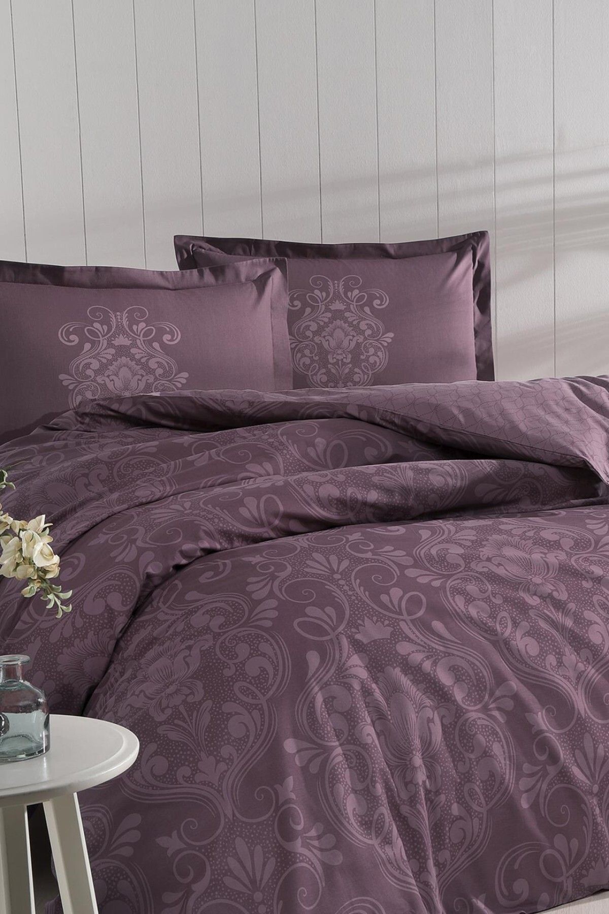 FAVORA Set Cuvertură De Pilota Özdilek Antico Double Ranforce - Prune - One Size