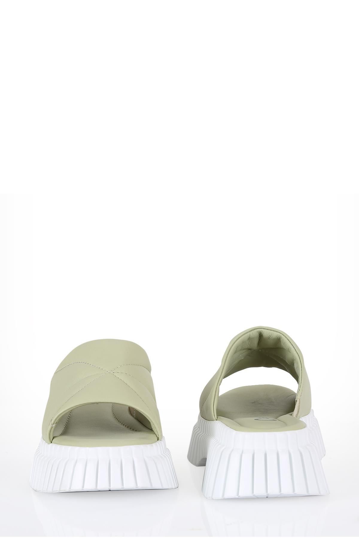 CassidoShoes-Green Diamond Patterned Cassie Women's Slippers - 017-1614 6