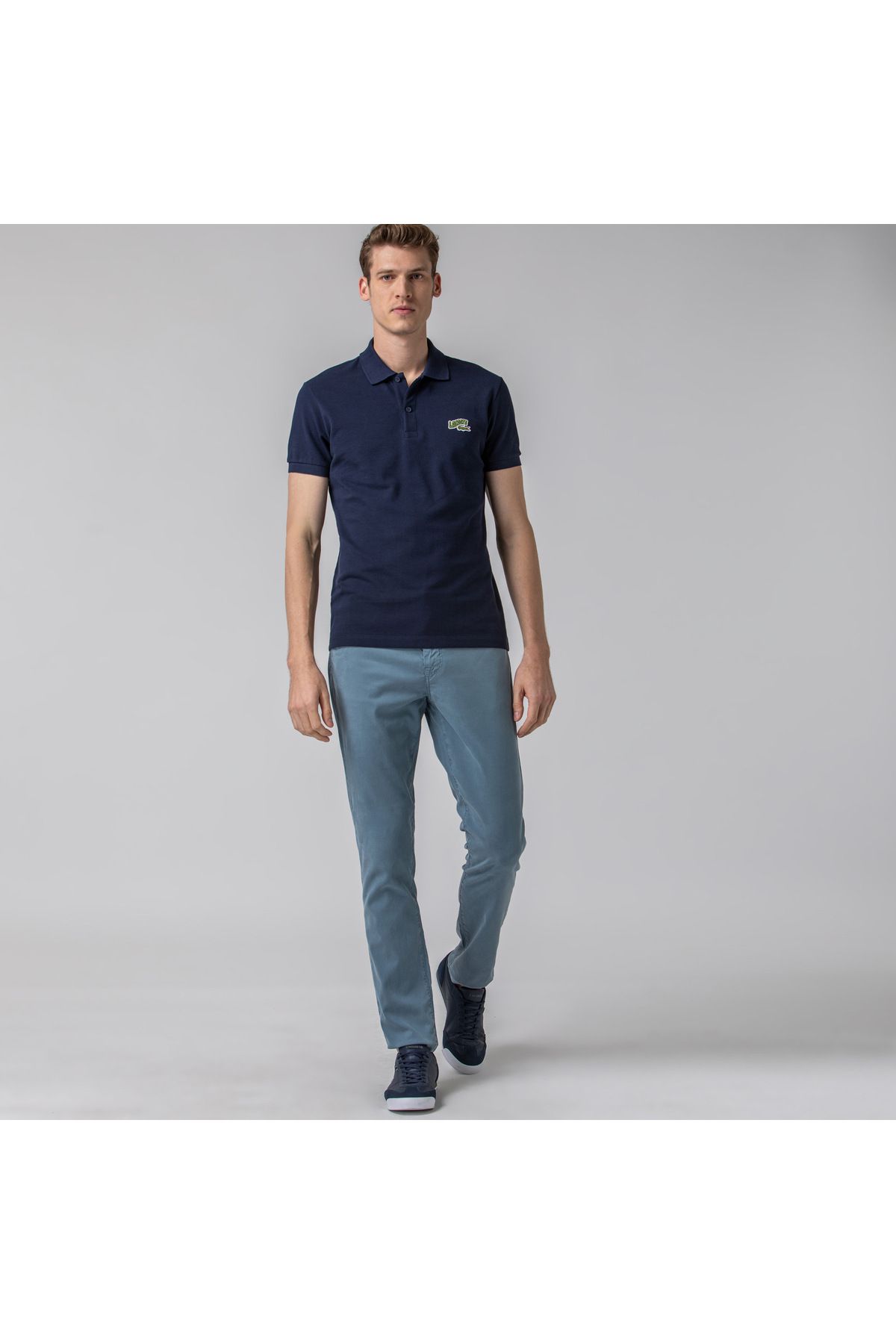 شلوار آبی مردانه باریک اورجینال Lacoste