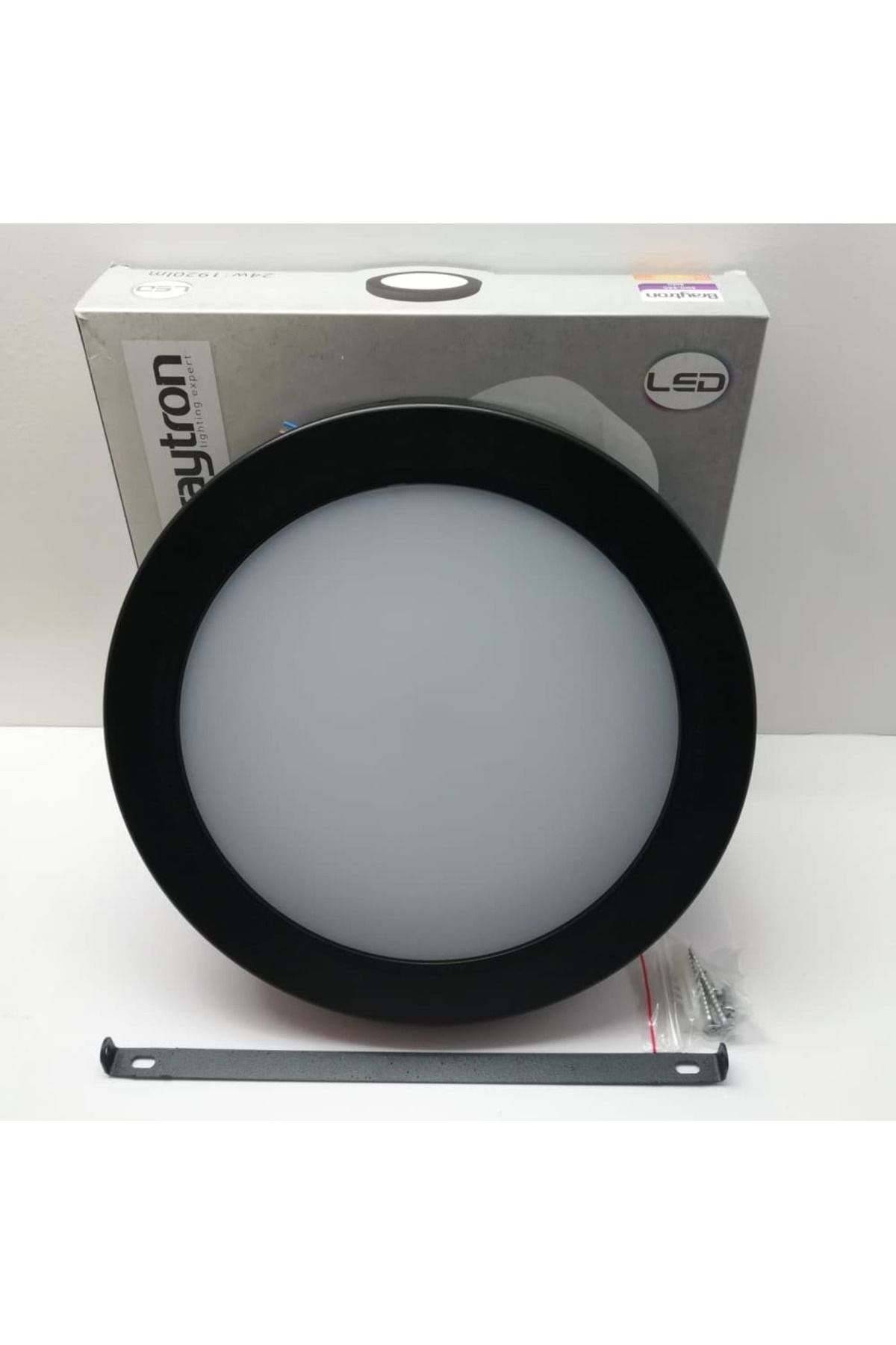 Braytron-Surface Mounted Black Body 24W Round Led Panel Daylight Light Braytron 3