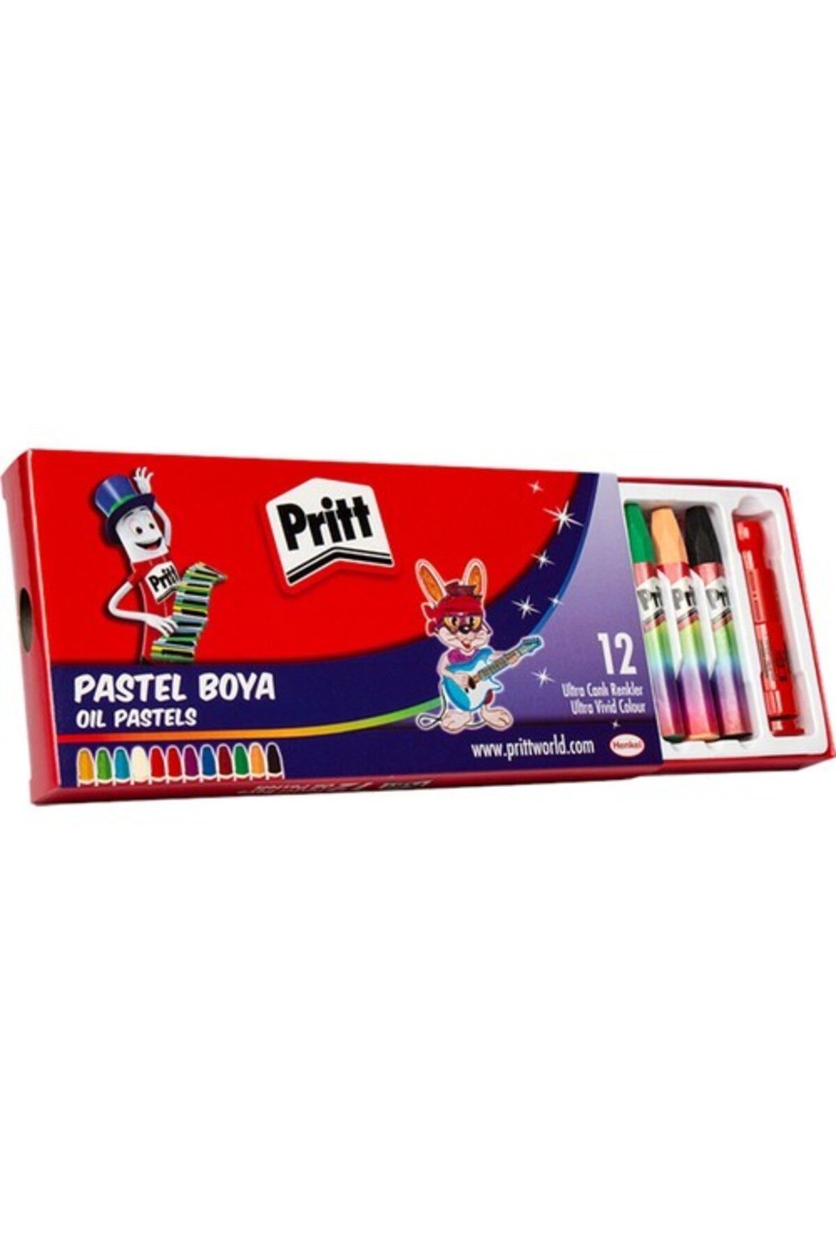 Pritt 12 Renk Pastel Boya Karton Kutu