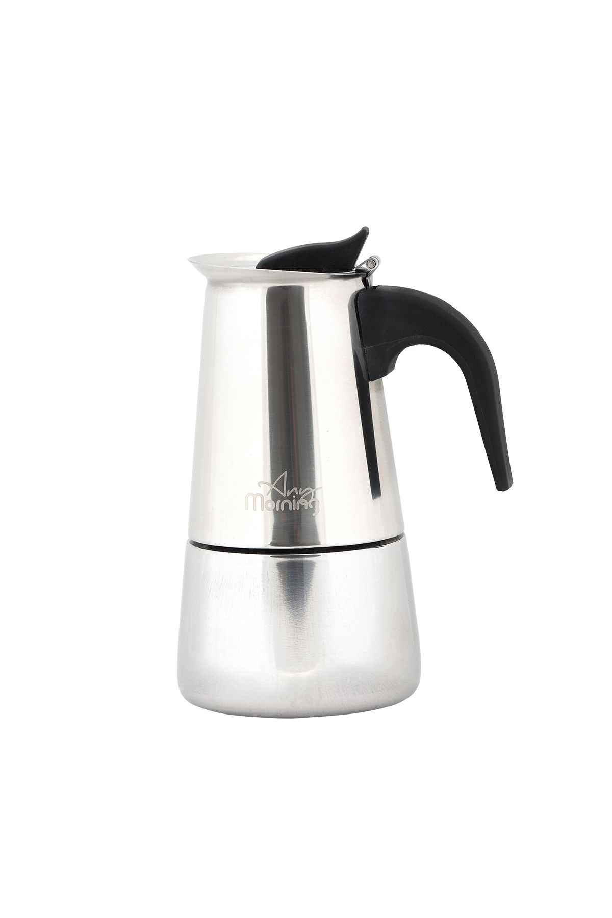 Any Morning Fe001-6 Espresso Kahve Makinesi Paslanmaz Çelik Indüksiyonlu Moka Pot 300 ml