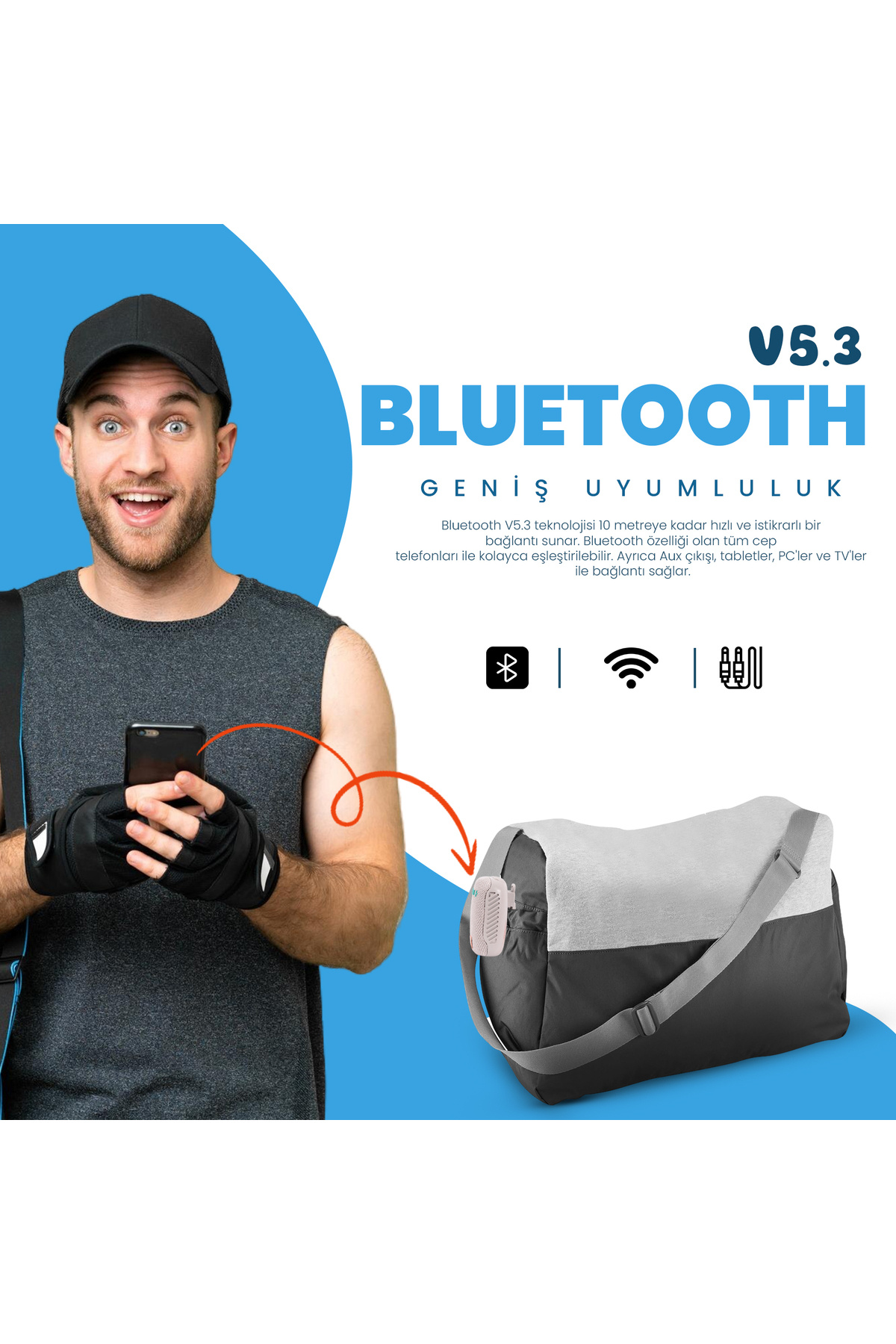 Moodix-Bluetooth-Lautsprecher, Grau, HO23TG392 6
