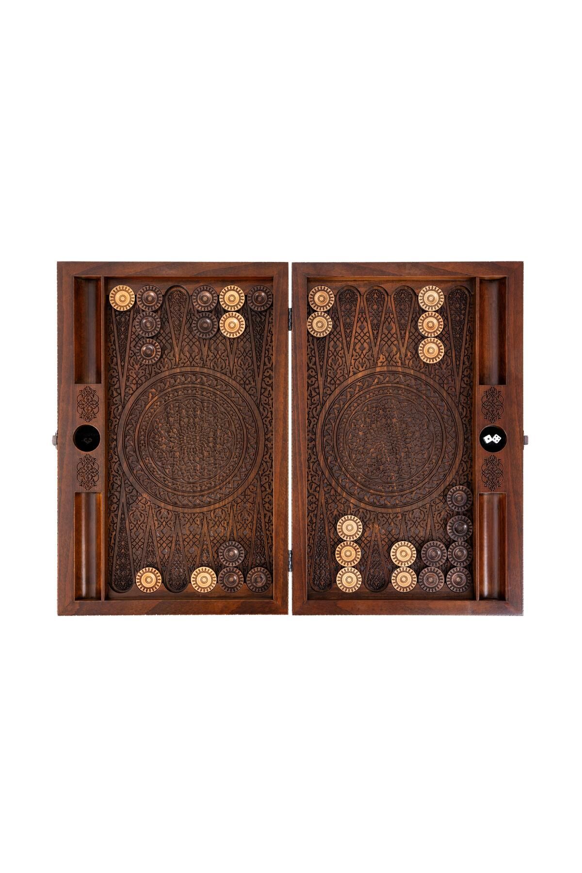 Anadolia-Emerald-ü Phoenix Motif Backgammon 1