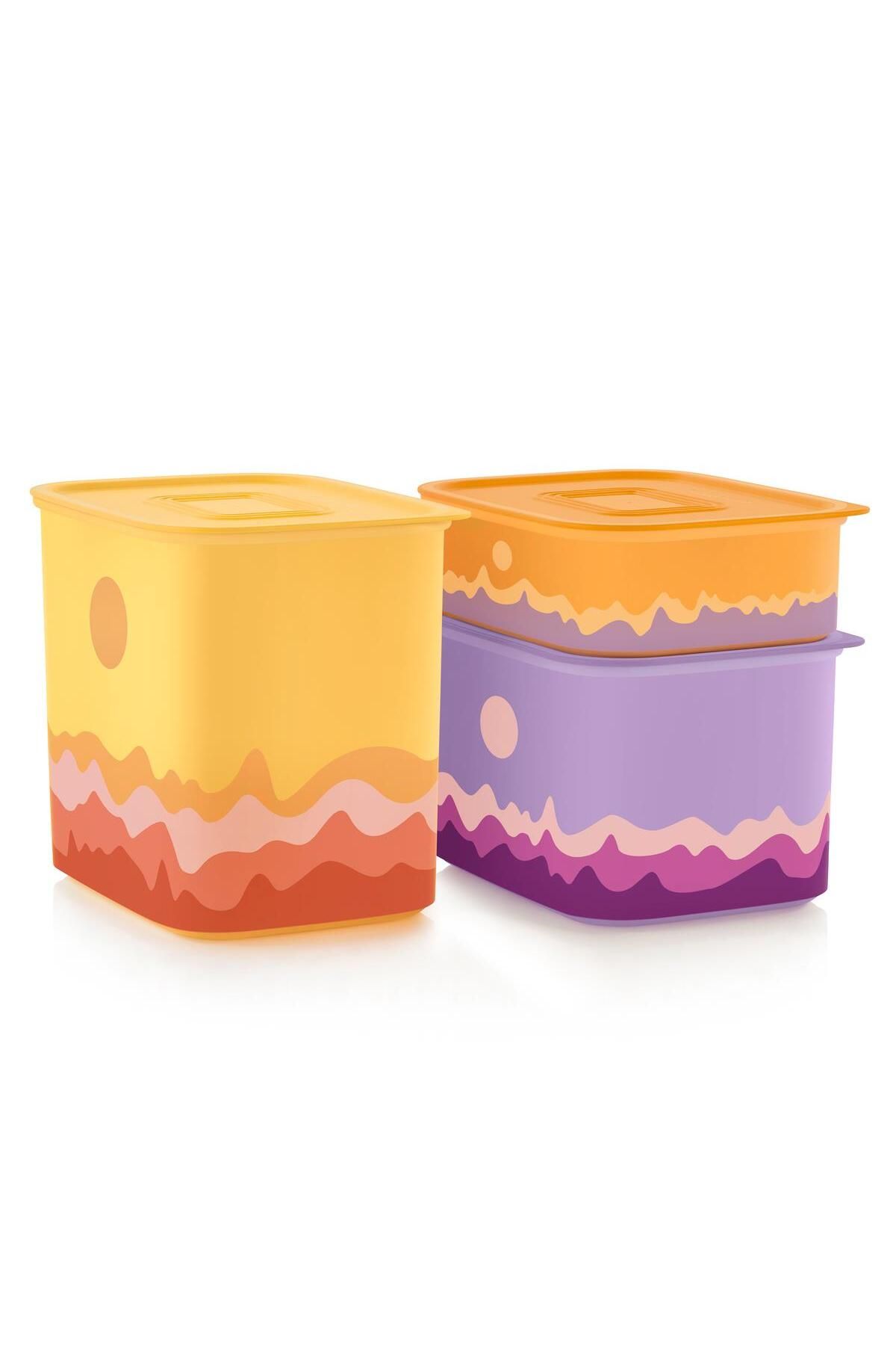 Tupperware-Water Series 3-Piece Food Storage Set - Sunrise Container 4