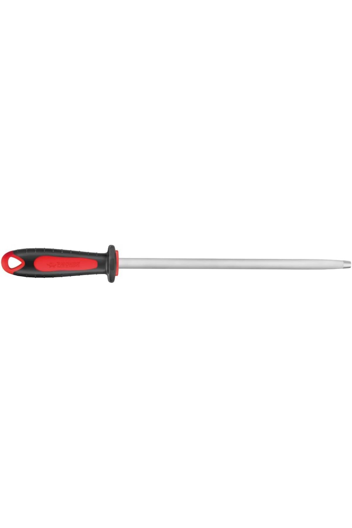 salesalbutik Masat Çelik Yuvarlak 30 cm, Kırmızı Saplı
