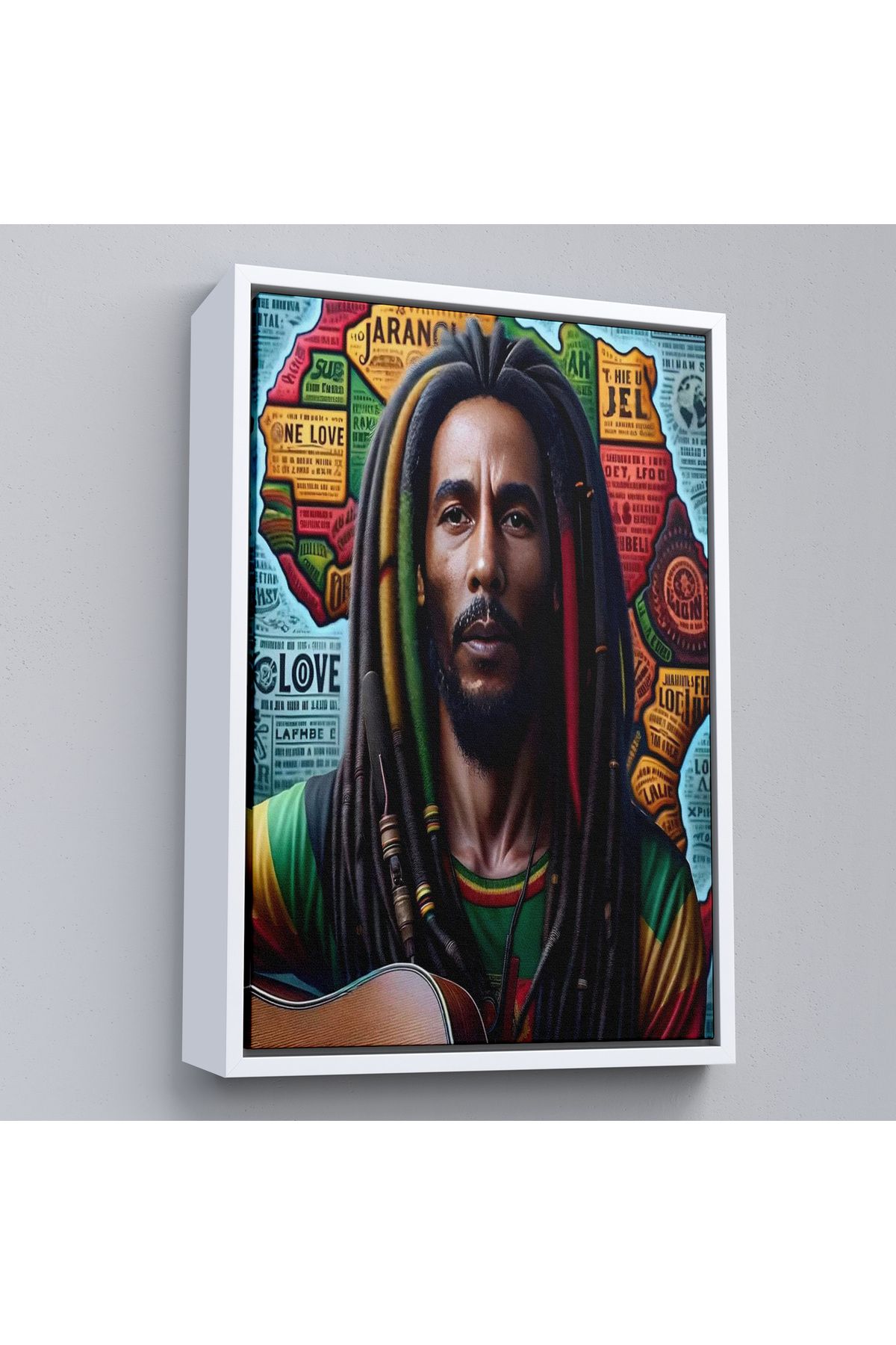 Atik Tasarım Çerçeveli Bob Marley Tablosu-7714