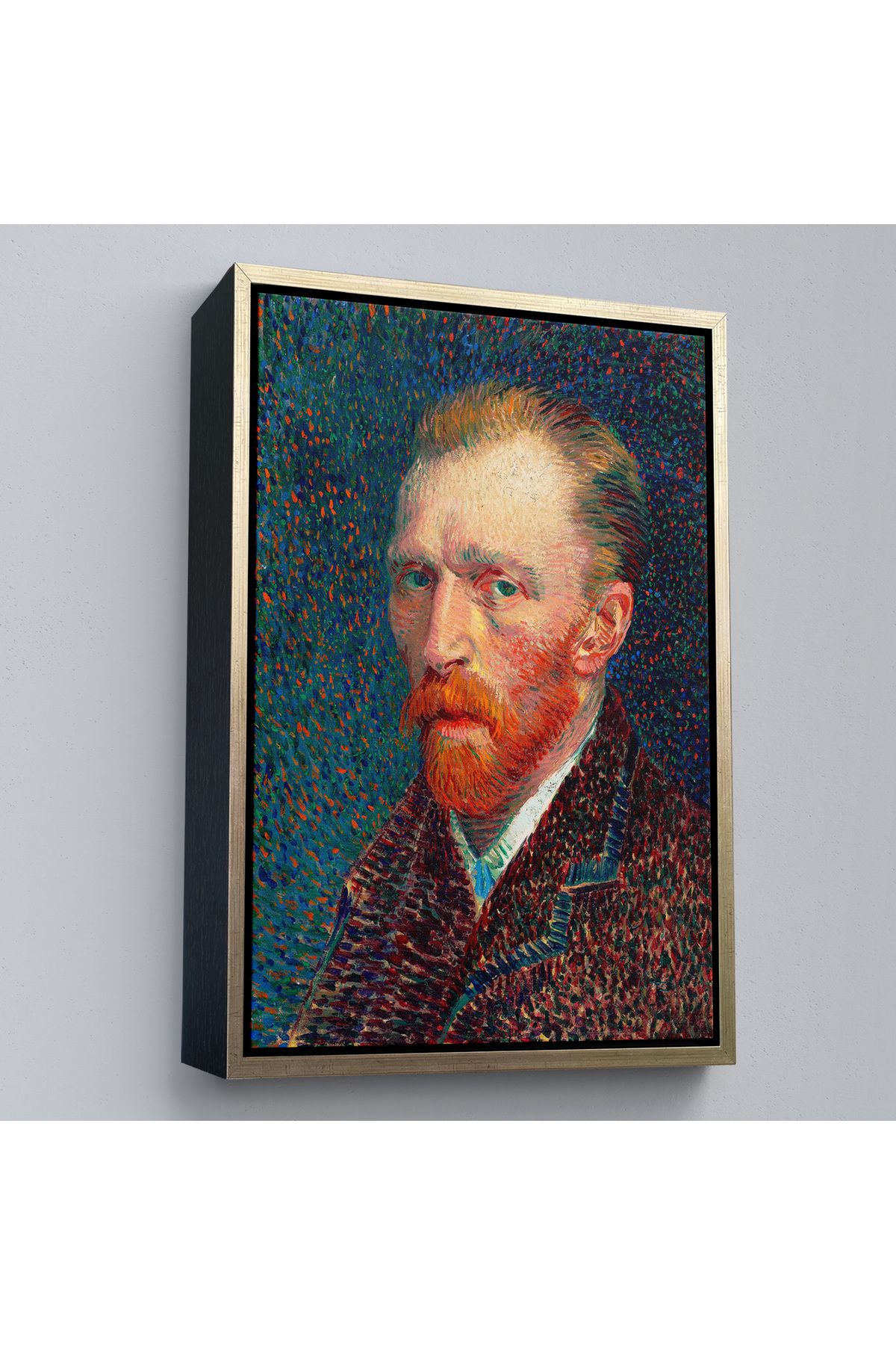 MOONFER Çerçeveli Vincent Van Gogh - Otoportre Tablo-7453