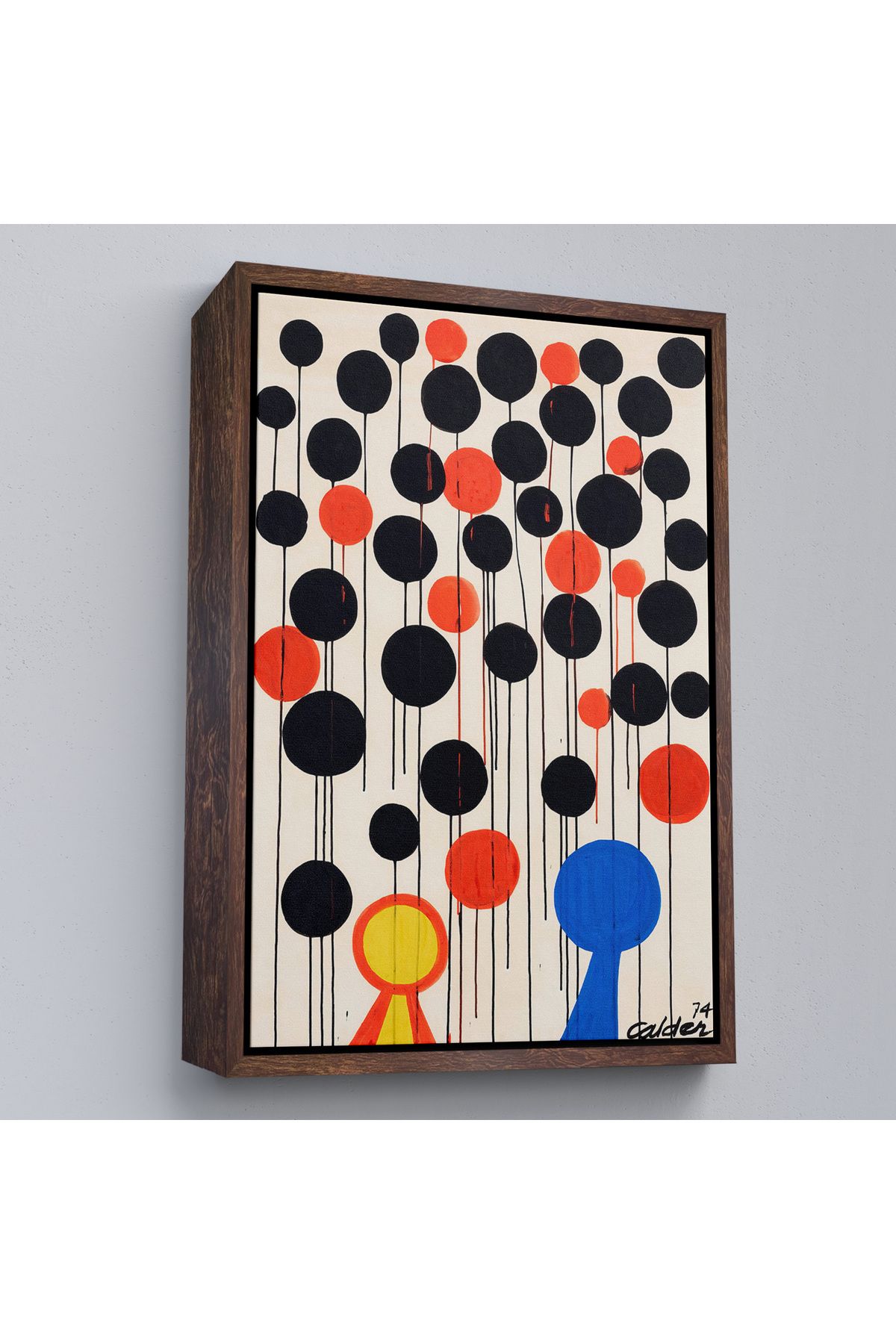 Doğal Bizden DB Çerçeveli Alexander Calder - Envol Tablo-7291