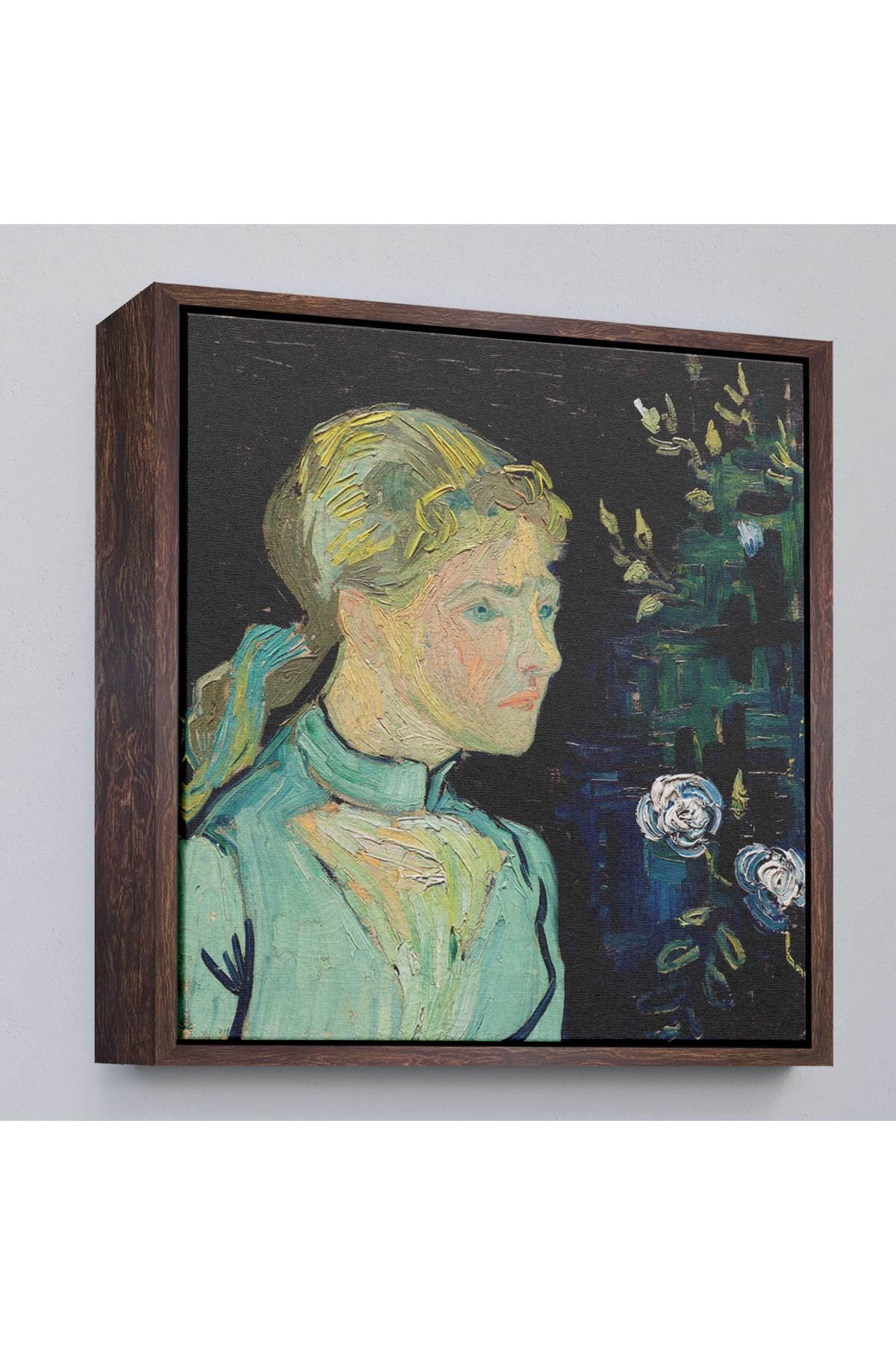 MOONFER Çerçeveli Vincent Van Gogh - Adeline Ravoux Tablo-8361