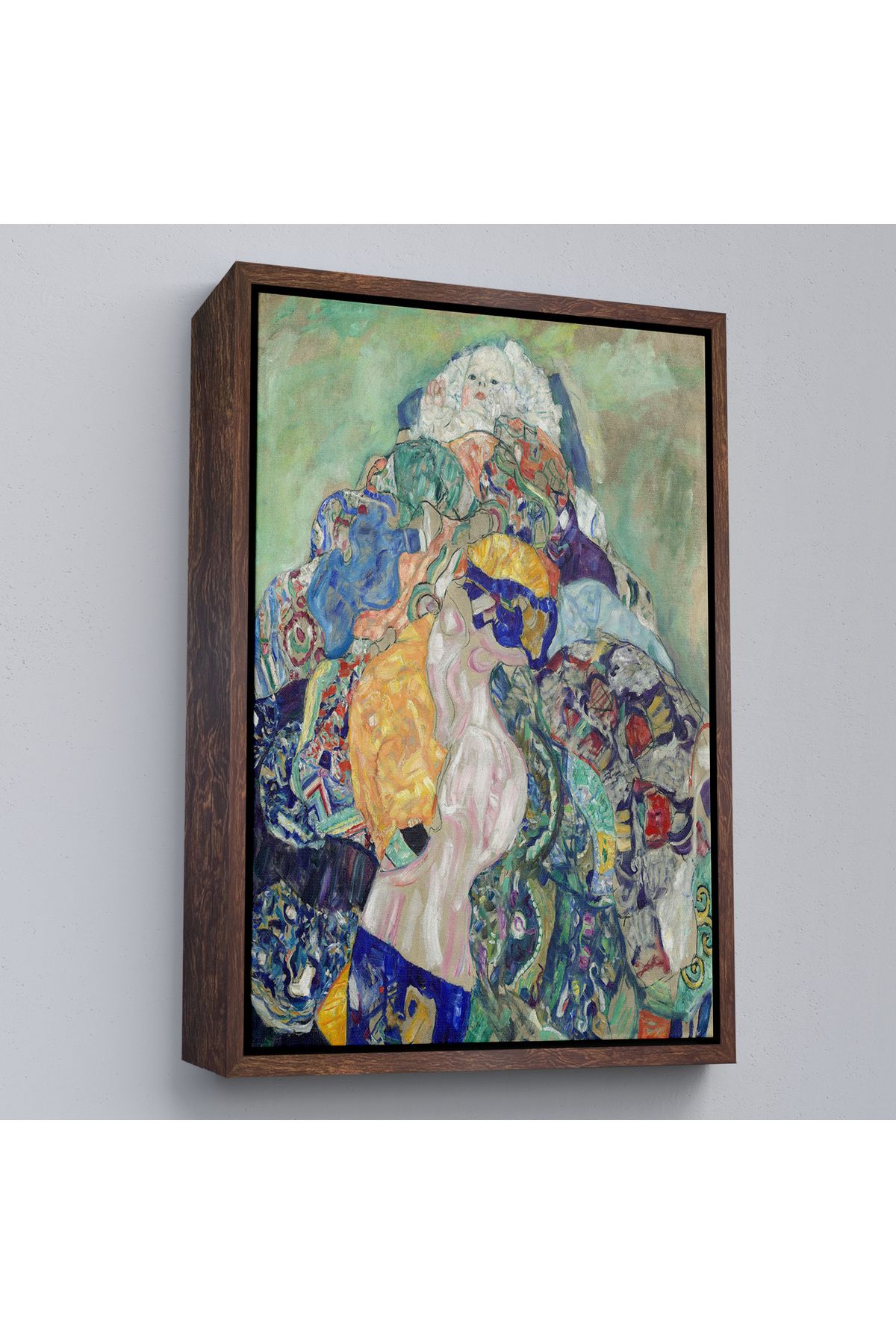 Yarımada Bahçe YB Çerçeveli Gustav Klimt - Bebek Beşiği Tablo - Baby Cradle-8073