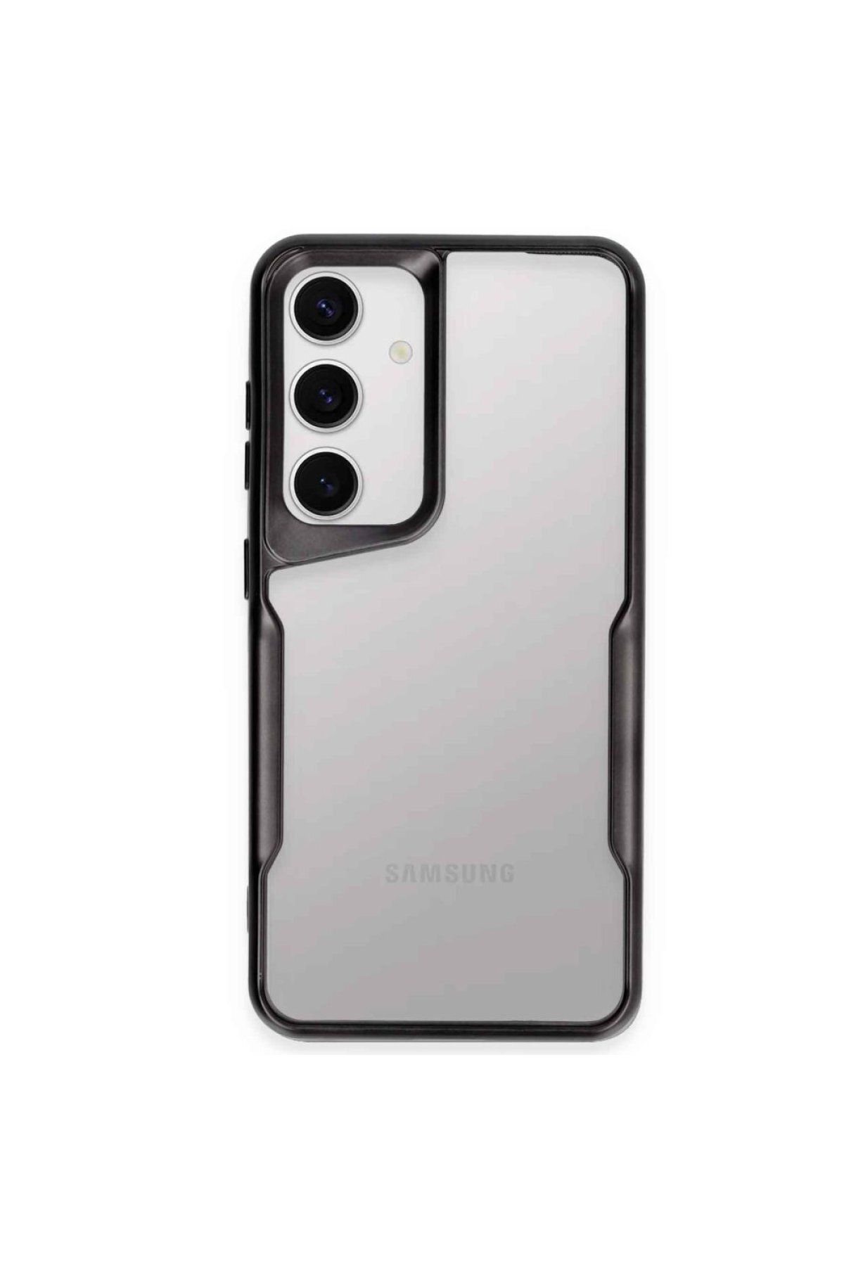 NewFace Samsung Galaxy A24 4G Kılıf Boyi Silikon Kapak - Siyah FLKRY