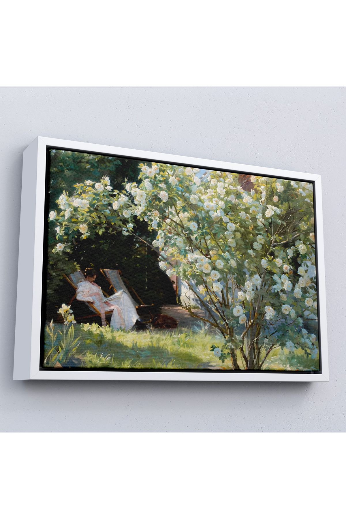 Yarımada Bahçe YB Çerçeveli Severin Kroyer Güller Bahçesi Tablosu-7029