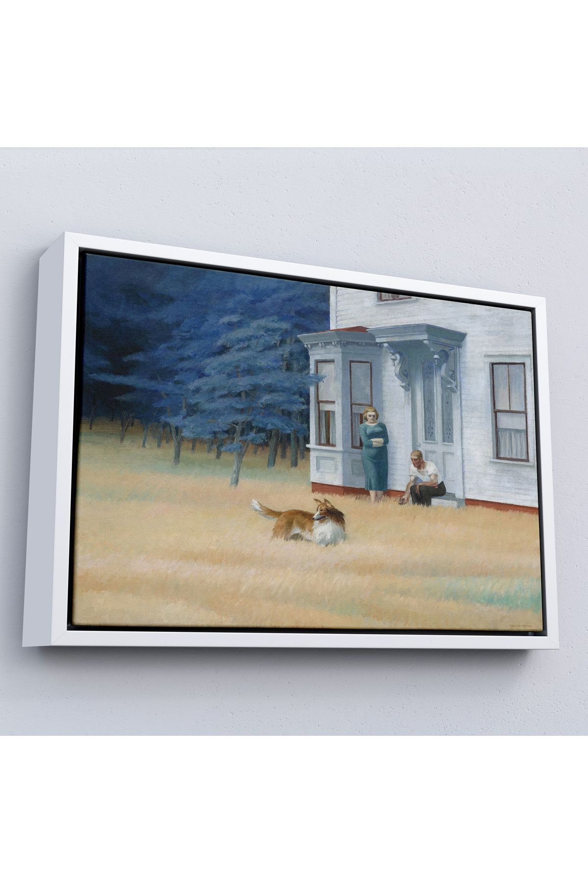 Yarımada Bahçe YB Çerçeveli Edward Hopper - Cape Cod Akşamı Tablo-7061