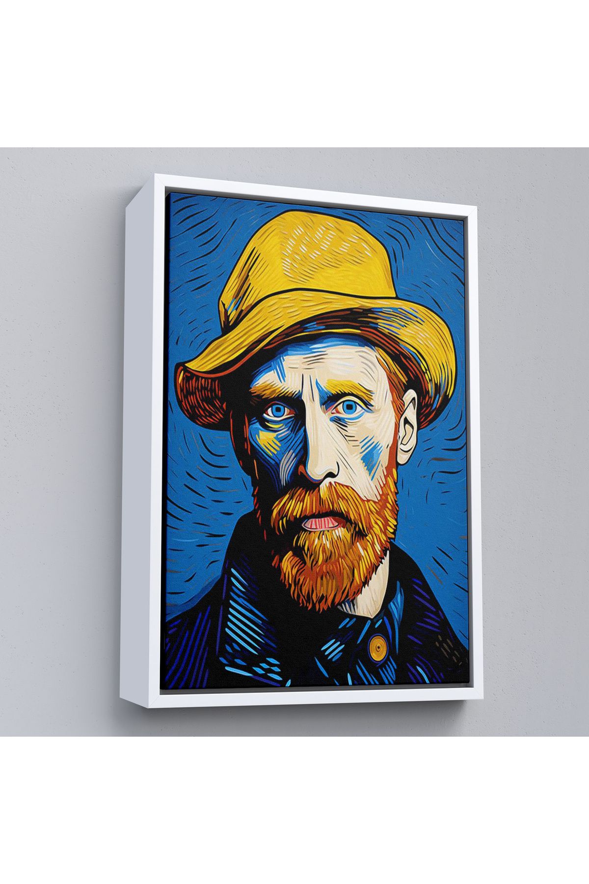 Jusoon Çerçeveli Vincent Van Gogh Portre Tablosu-7752
