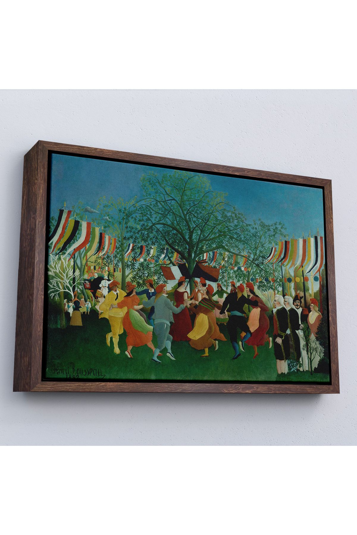 Shoprit Çerçeveli Henri Rousseau Bağımsızlığın 100. Yıl Kutlamaları Tablo-7043