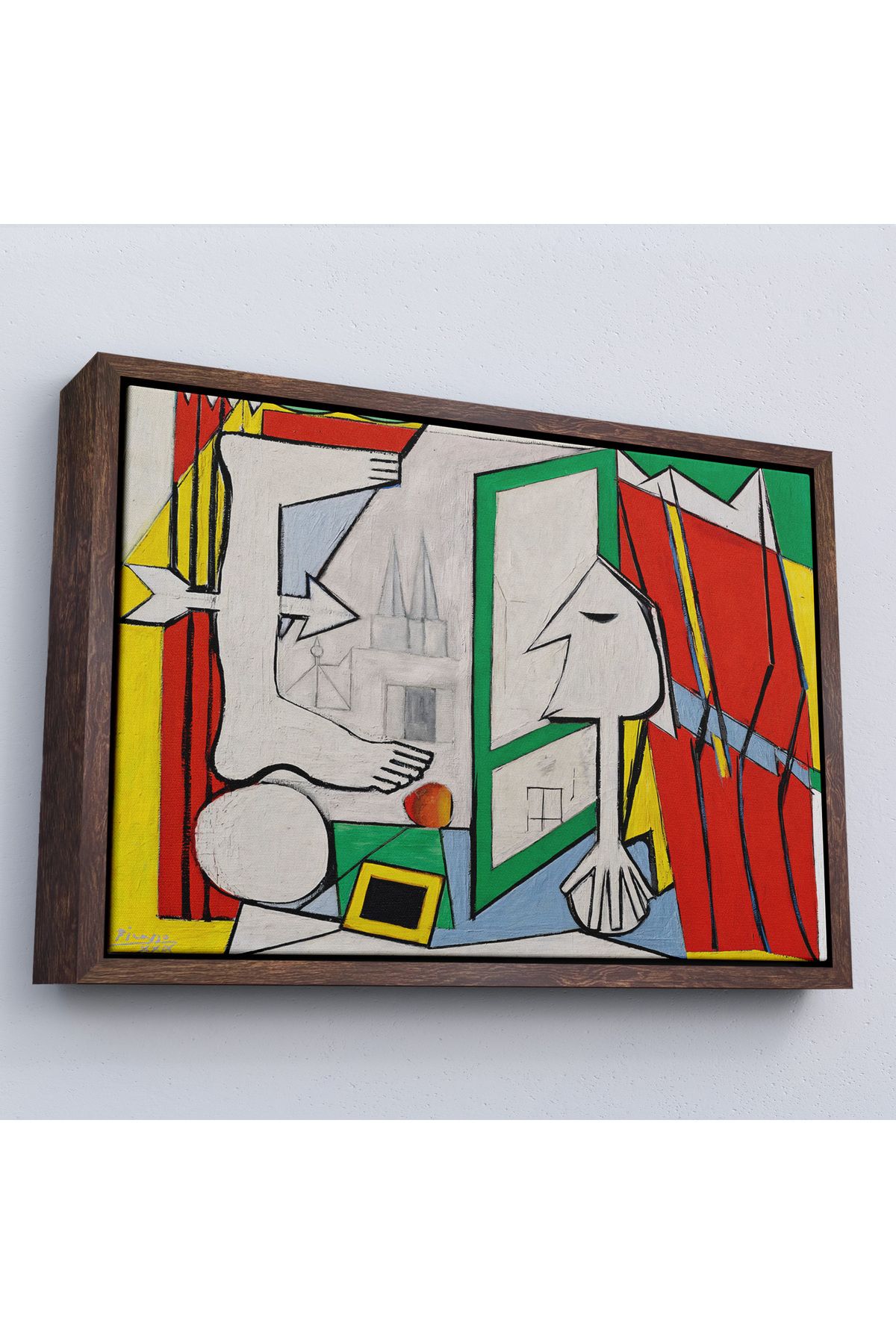 Yarımada Bahçe YB Çerçeveli Pablo Picasso - Açık Pencere Tablo - La Fenetre Ouverte-7091