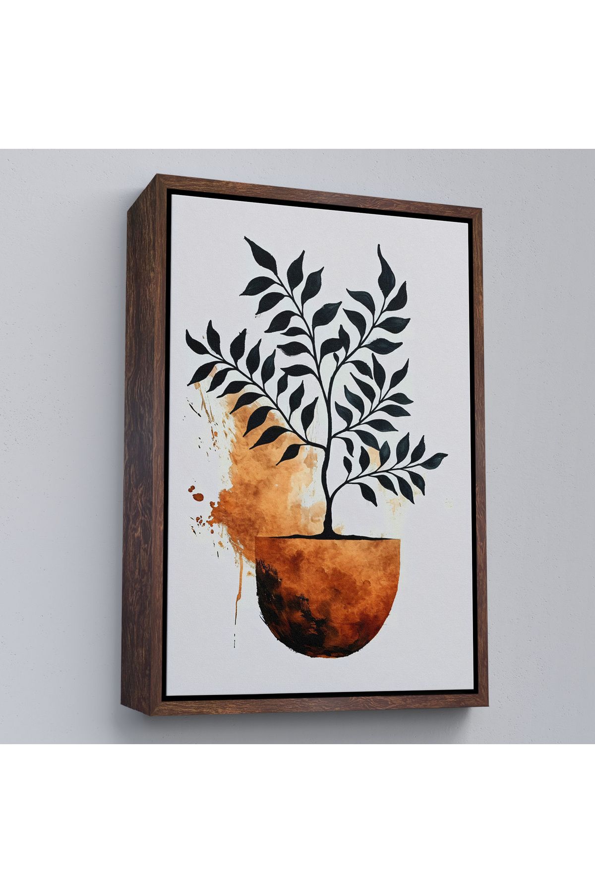Jusoon Çerçeveli Dekoratif Minimal Bitki Tablosu-7651