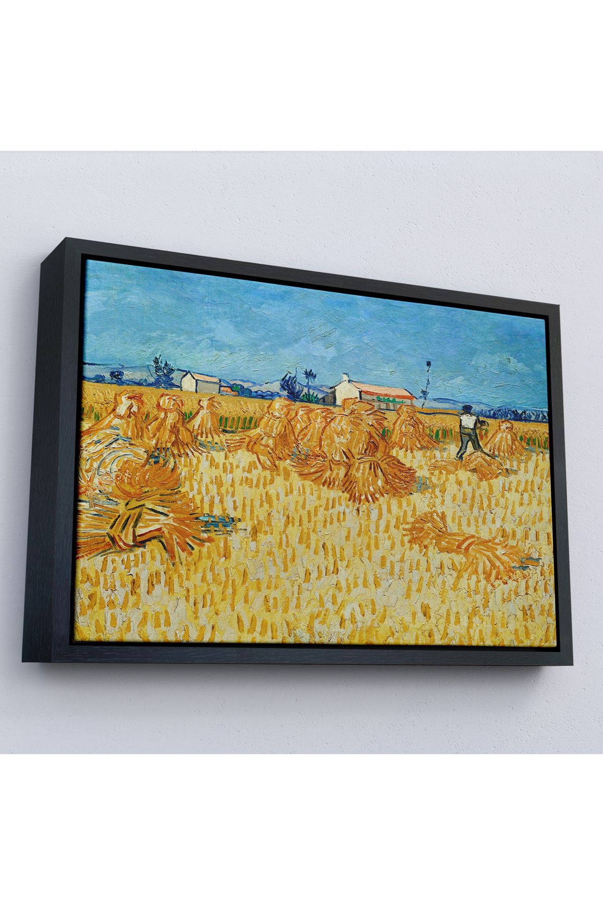 Yarımada Bahçe YB Çerçeveli Vincent Van Gogh Provence'Te Hasat Tablo-7148