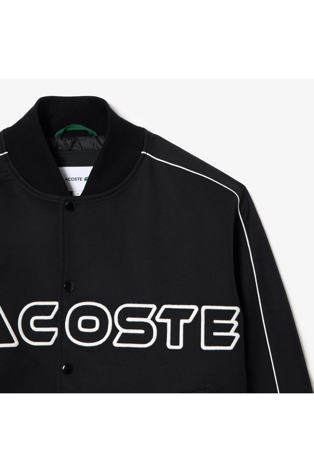 Lacoste  Neo Heritage Unisex Dik Yaka Baskılı Siyah Mont - Görsel 7