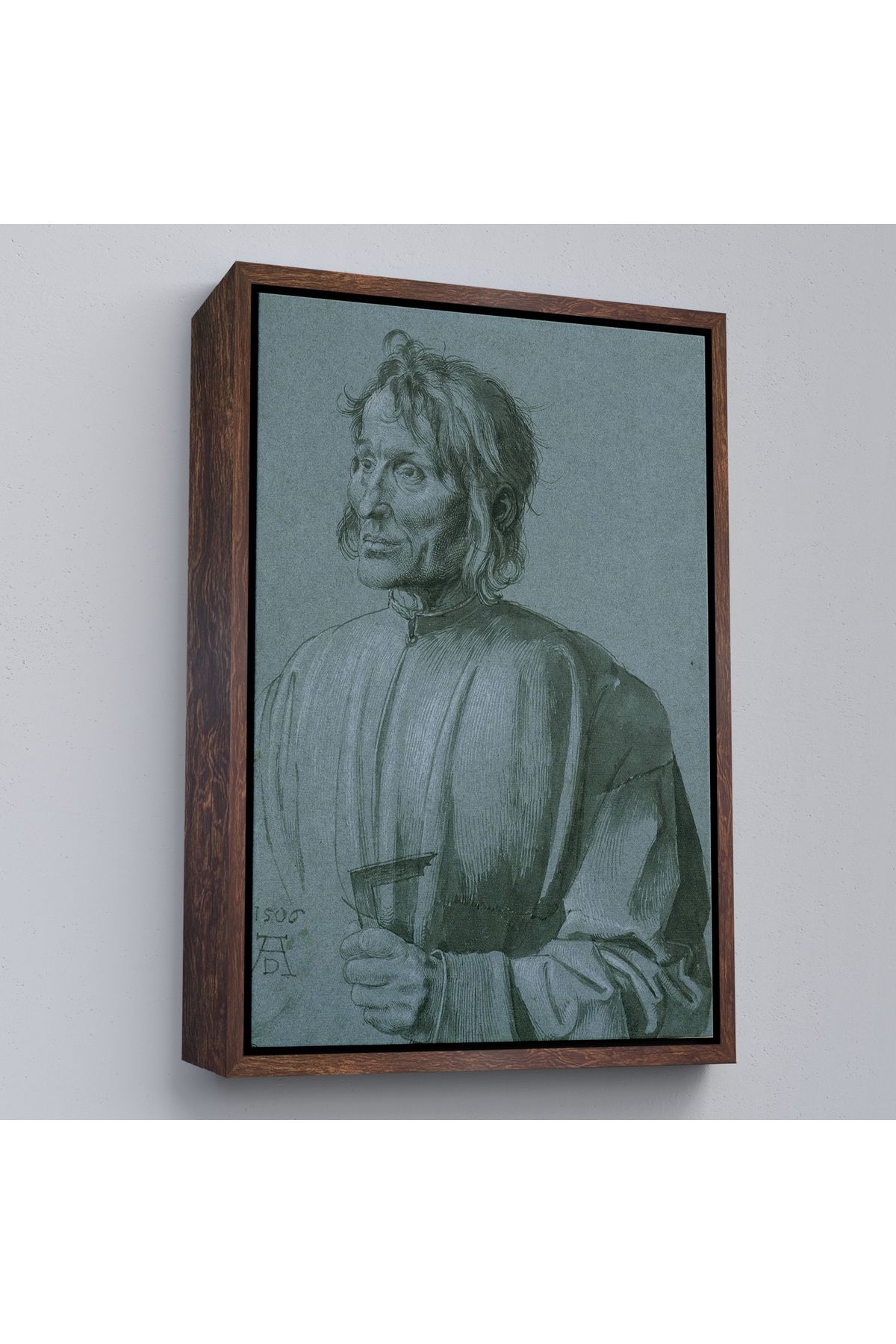 Jusoon Çerçeveli Albrecht Dürer - Mimar Hieronymus Von Augsburg Tablo-7421
