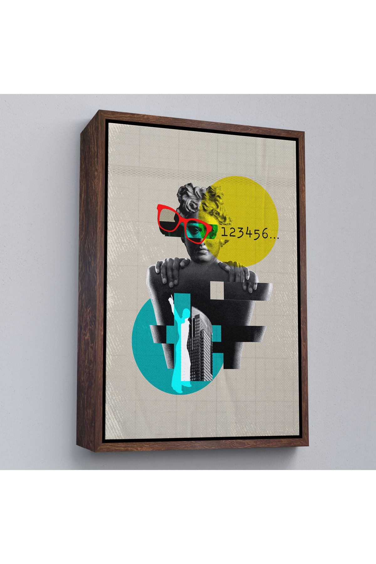 Shoprit Çerçeveli Retro Daireler Tablosu-7878