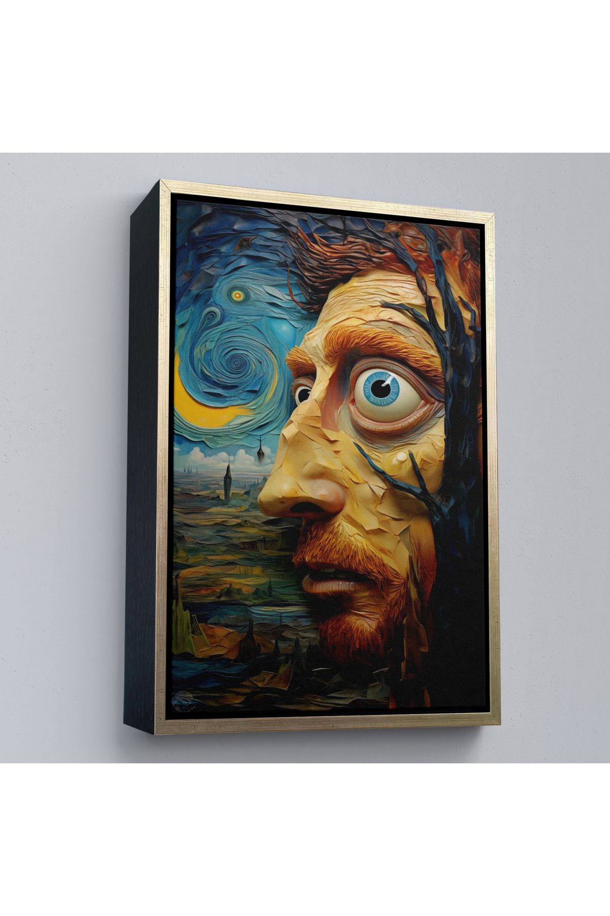 Home Çerçeveli Vincent Van Gogh Tarzı Portre Tablosu-7817