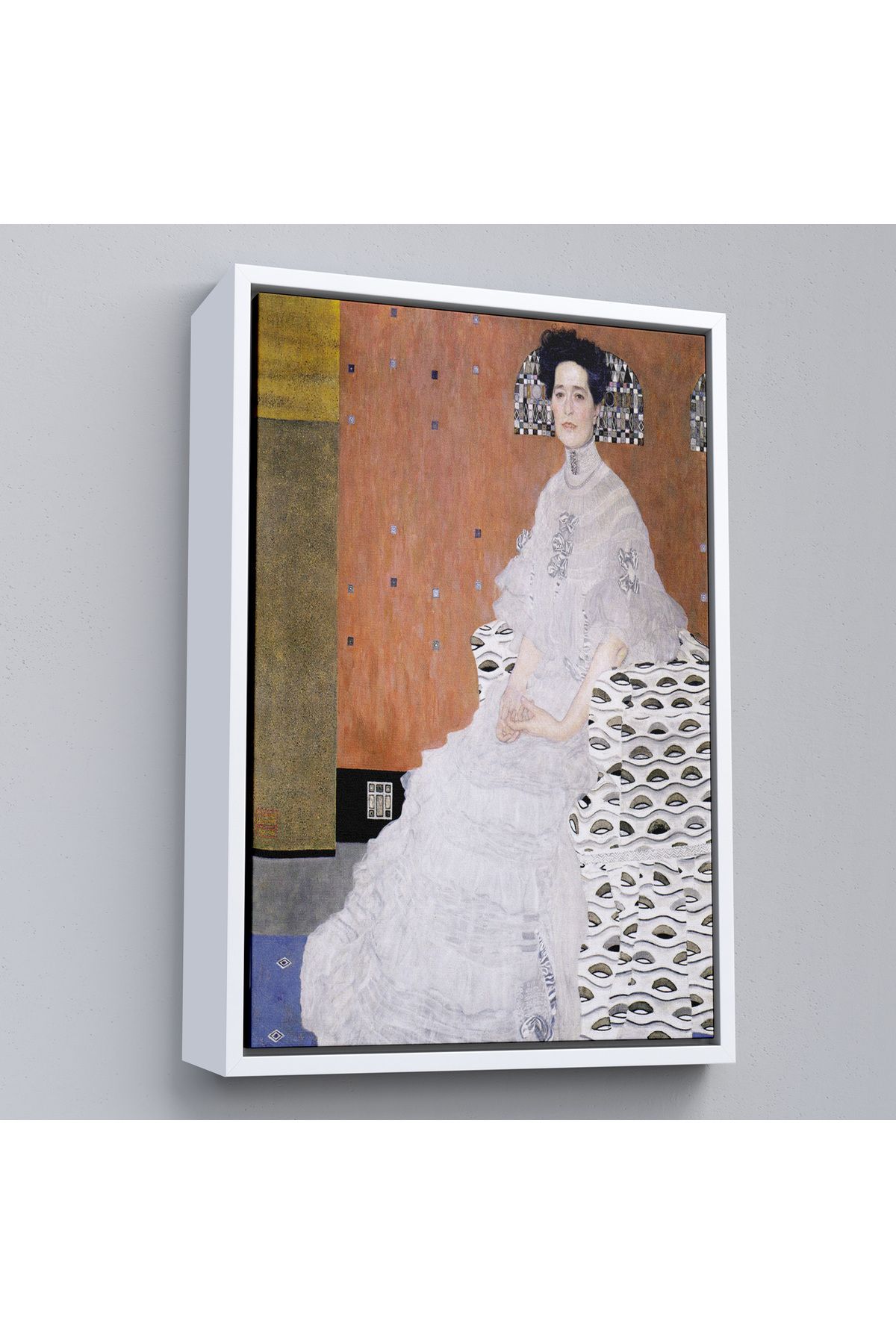 Shoprit Çerçeveli Gustav Klimt Fritza Riedler'İn Portresi Tablo-7340
