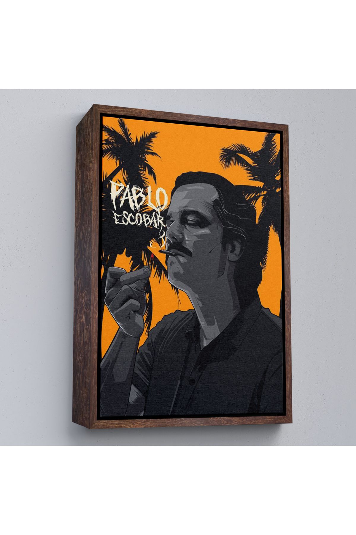 Jusoon Çerçeveli Pablo Escobar Tablosu-7801
