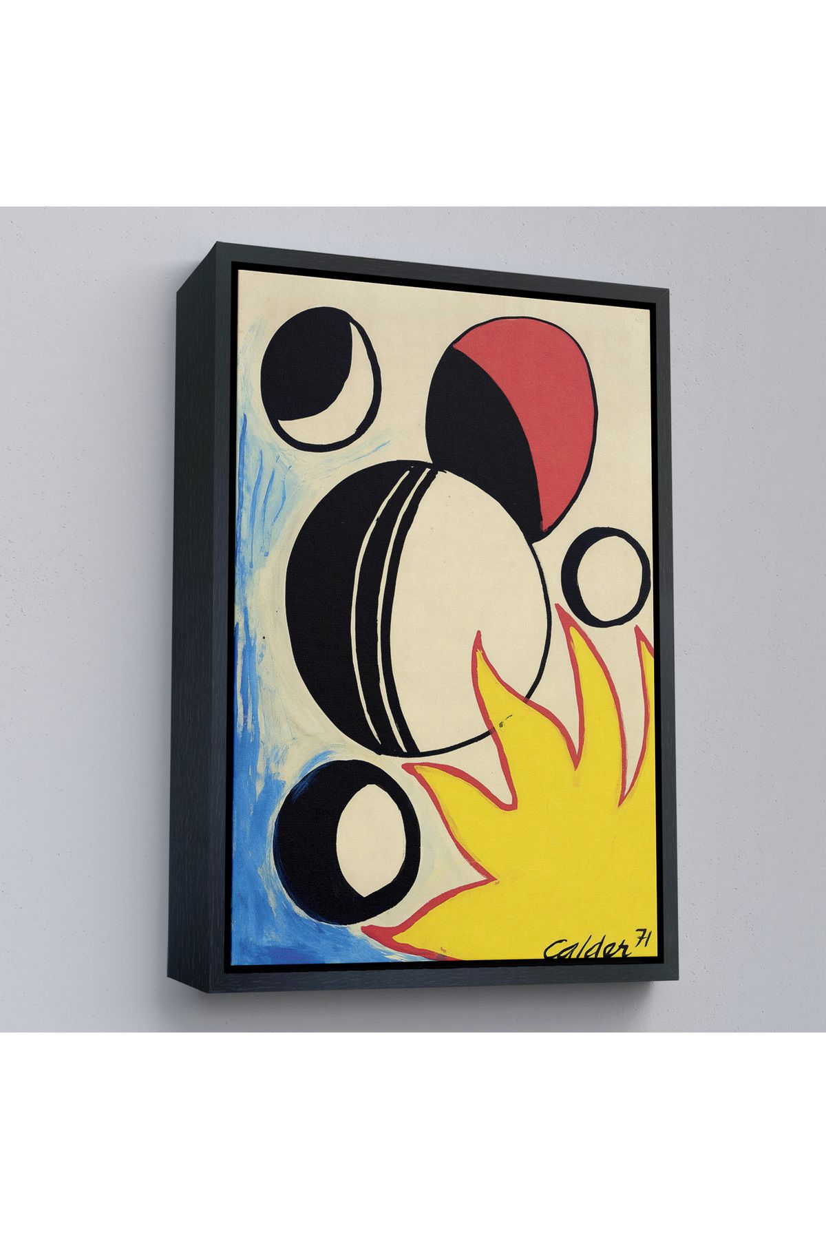 bluvex Çerçeveli Alexander Calder - Güneşin Arkasındaki Paskalya Yumurtaları Tablo--7286
