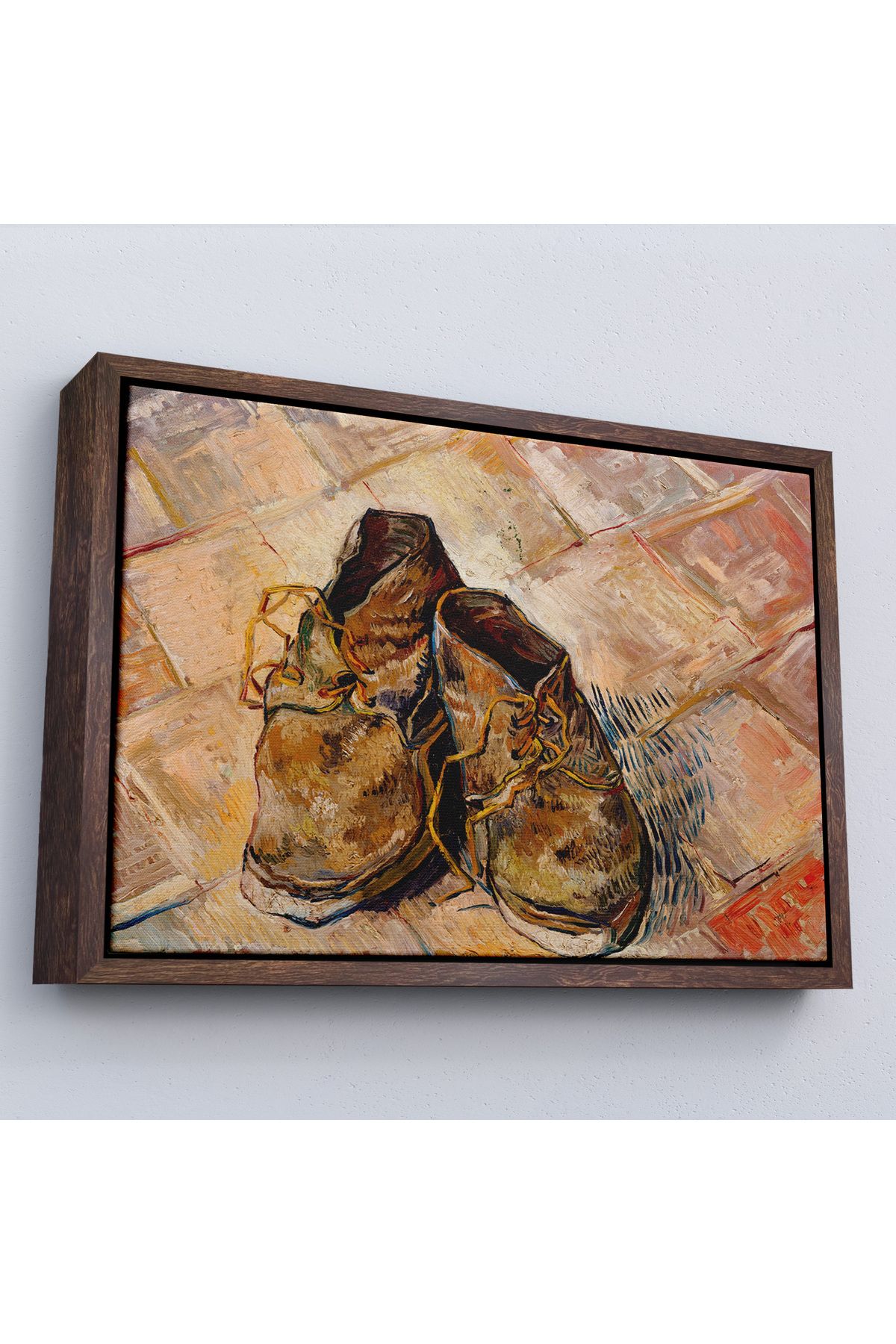 Shoprit Çerçeveli Vincent Van Gogh - Ayakkabılar Tablo - Shoes-7165