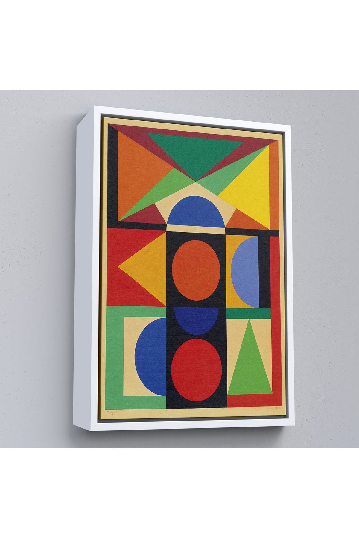 Shoprit Çerçeveli Auguste Herbin - Mücevher Tablosu - Bijou-8080