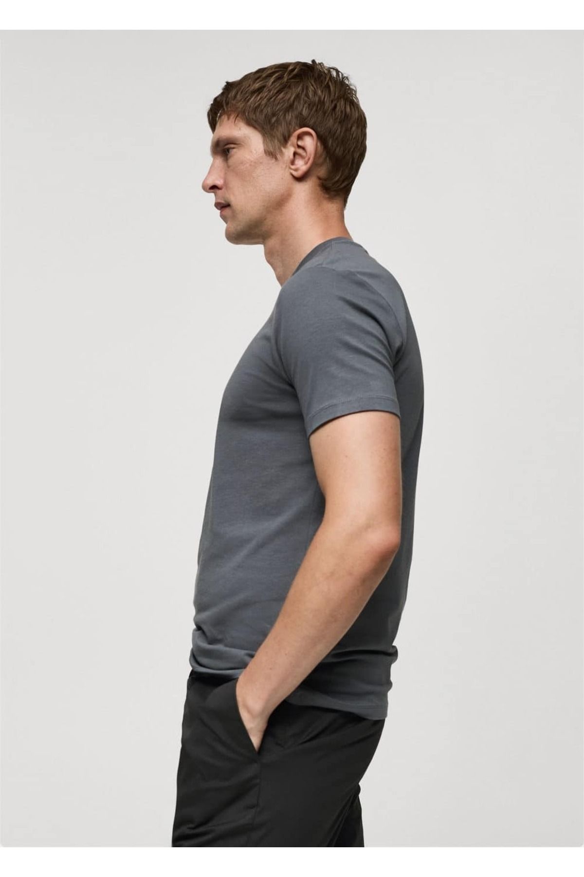 MANGO Man-Baumwoll-Stretch-T-Shirt 6