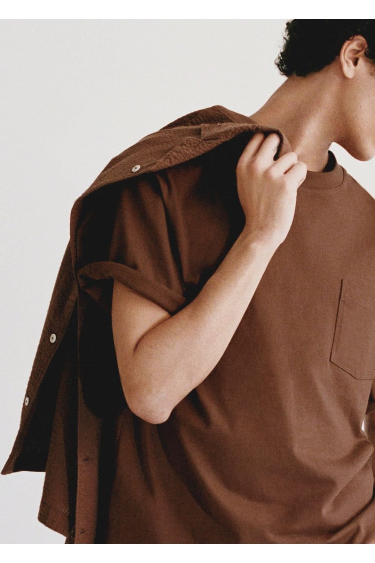 MANGO Man-100% cotton pocket T-shirt 8