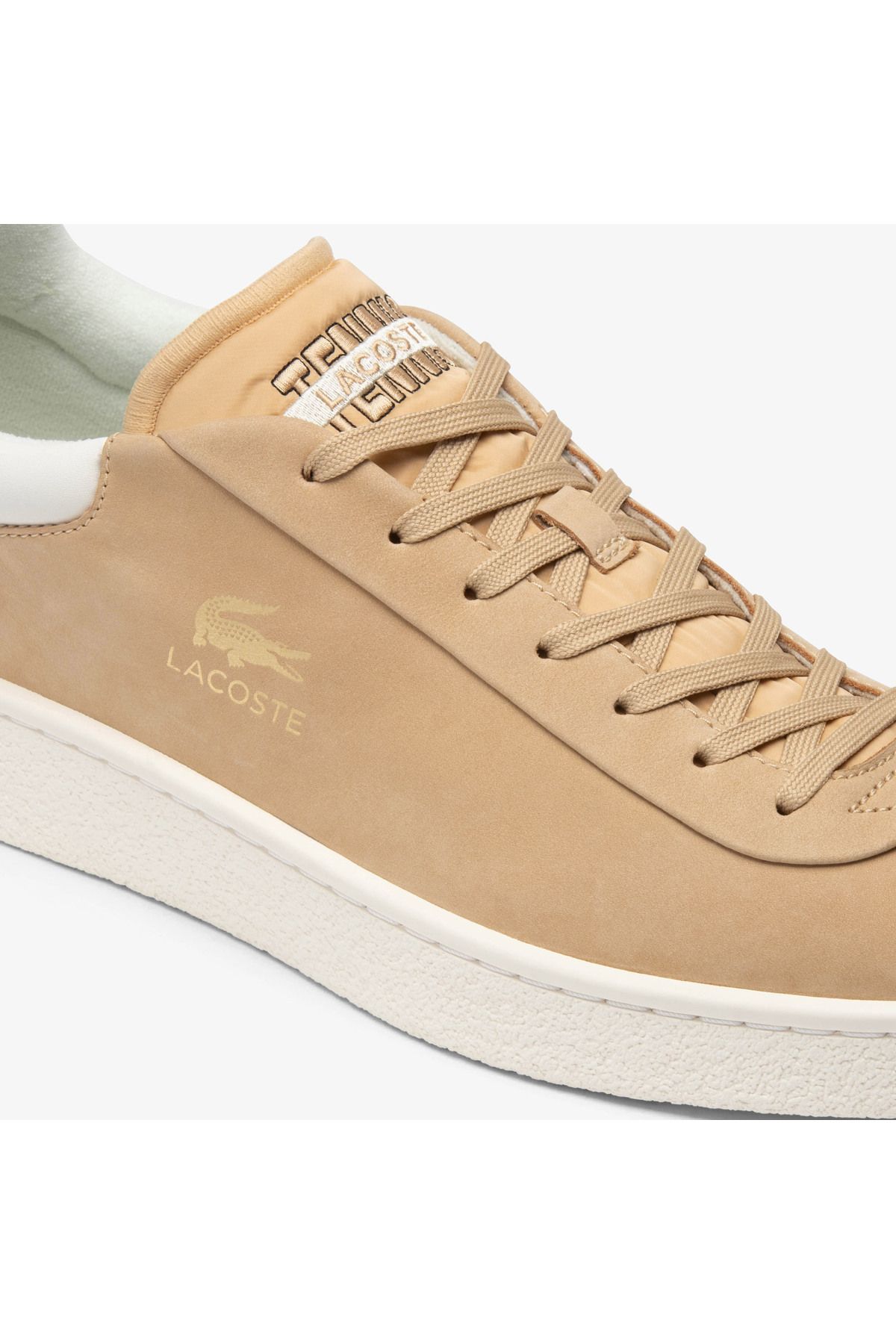 اسنیکر چند رنگ مردانه کفش ورزشی قهوه ای Baseshot Premium Lacoste