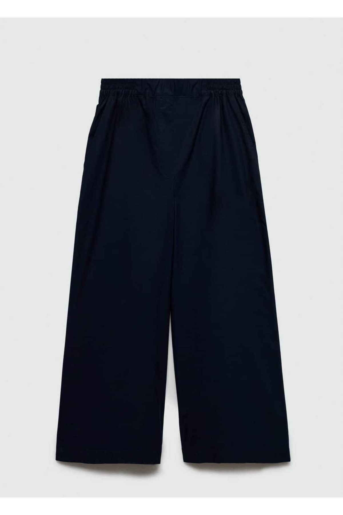 MANGO Woman-Pantaloni Wideleg din bumbac 3