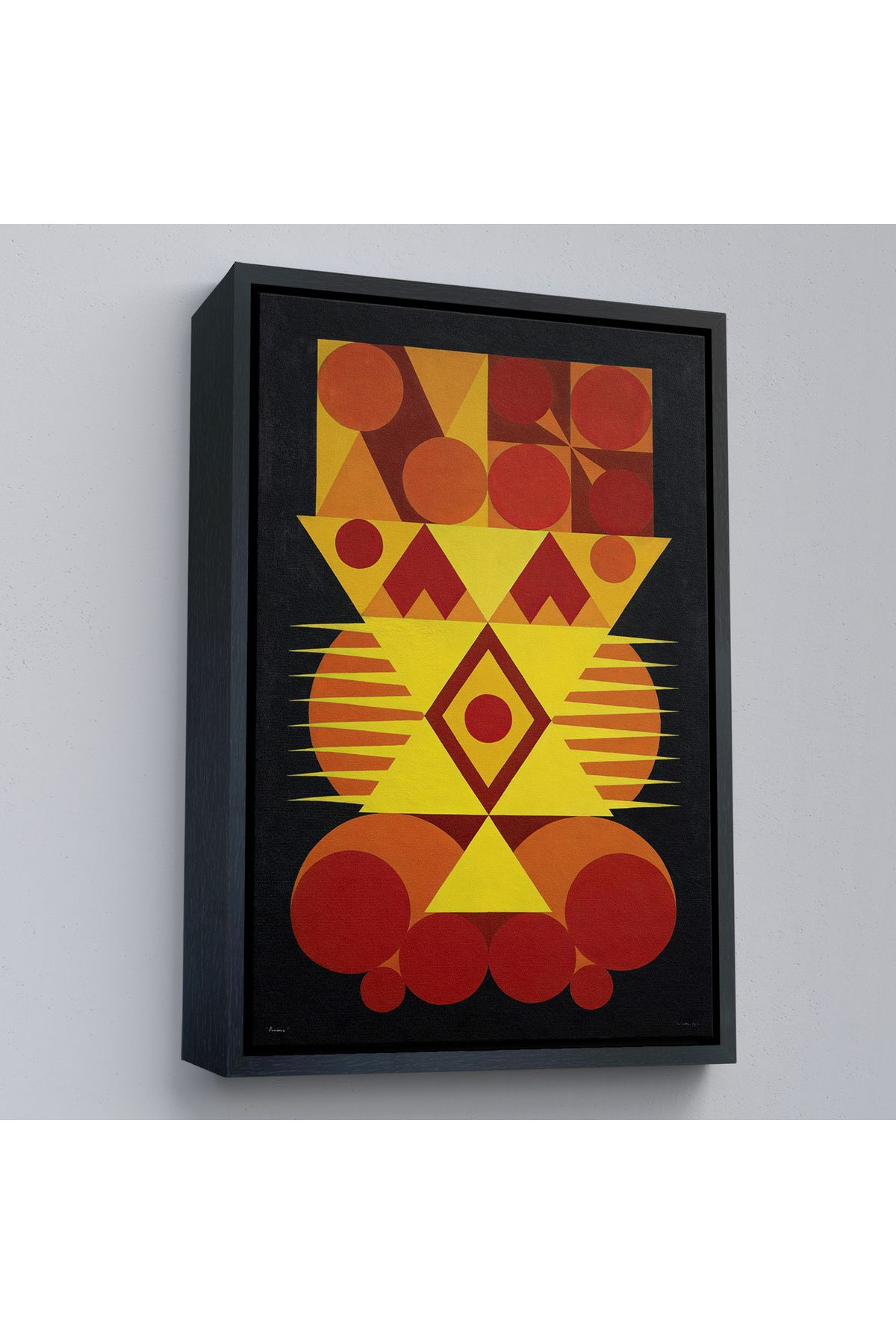 HARGE HG Çerçeveli Auguste Herbin - Femme Tablo-7294