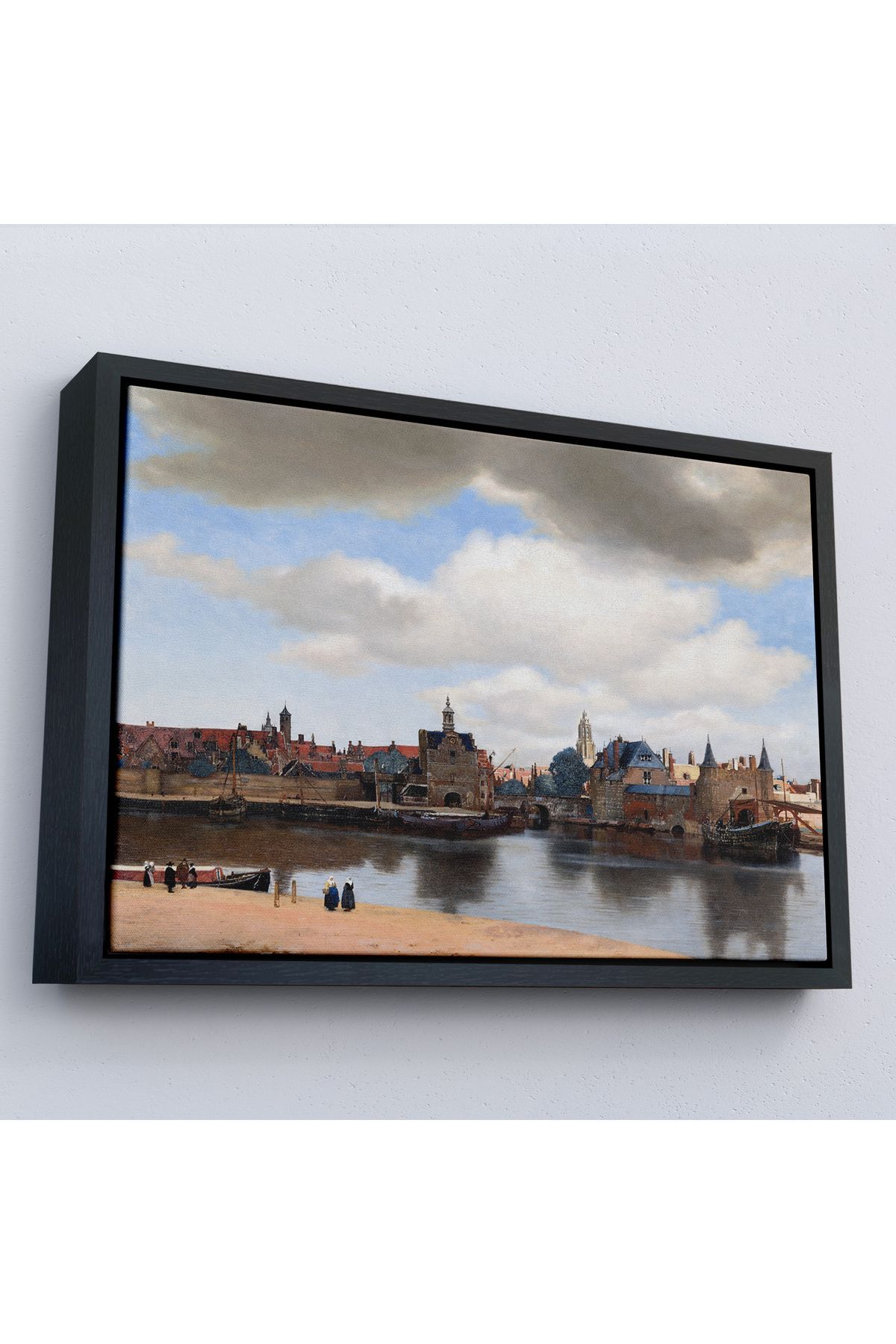 Shoprit Çerçeveli Johannes Vermeer - Delft Manzarası Tablı - View Of Delft-7178