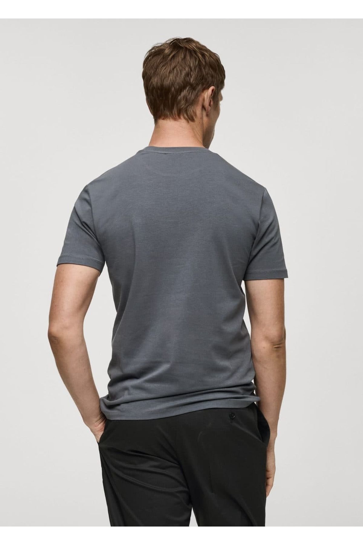 MANGO Man-Baumwoll-Stretch-T-Shirt 4