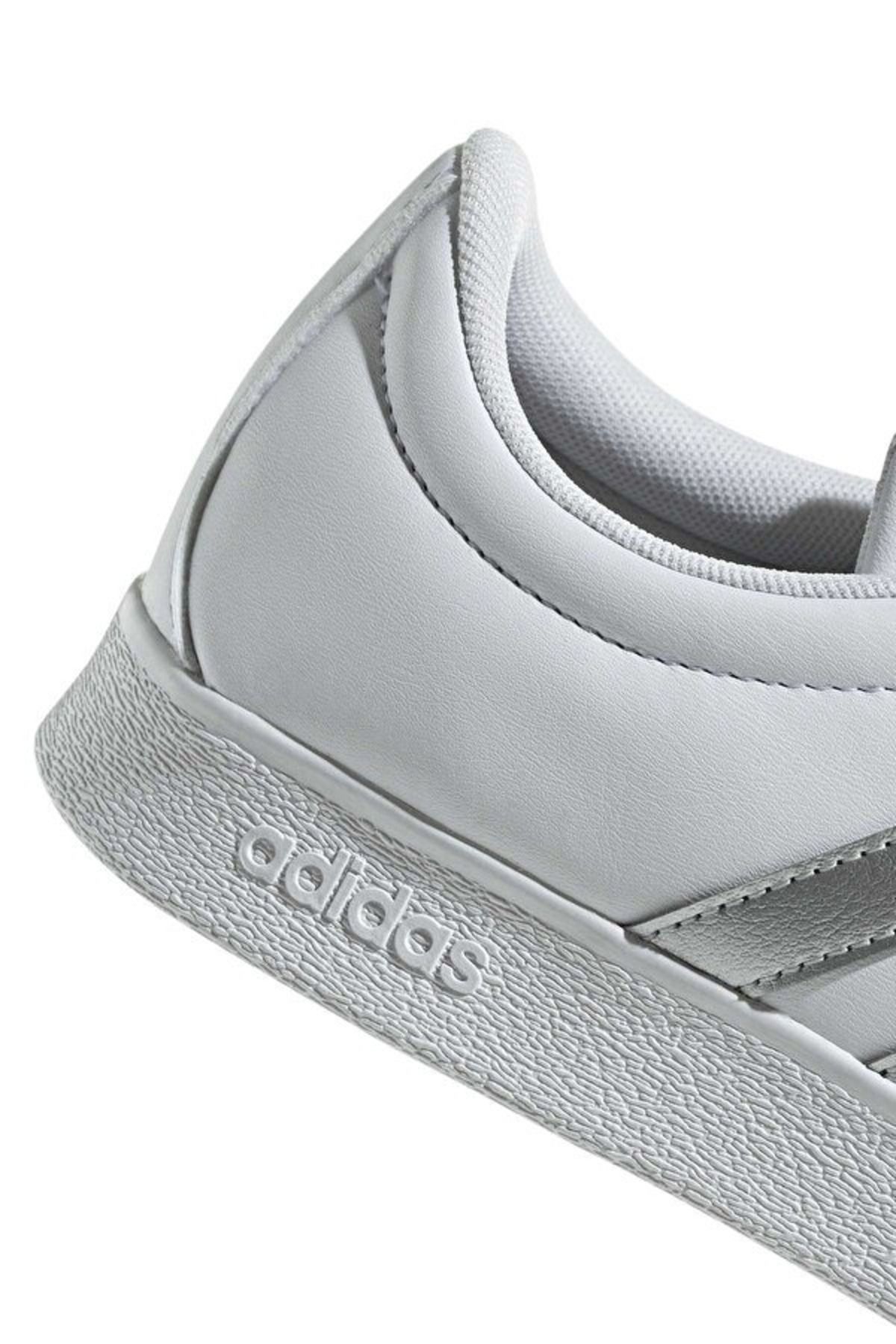 اسنیکر سفید زنانه VL BASE کفش ورزشیS ID3716 FTWWHT SILVMT GREON adidas