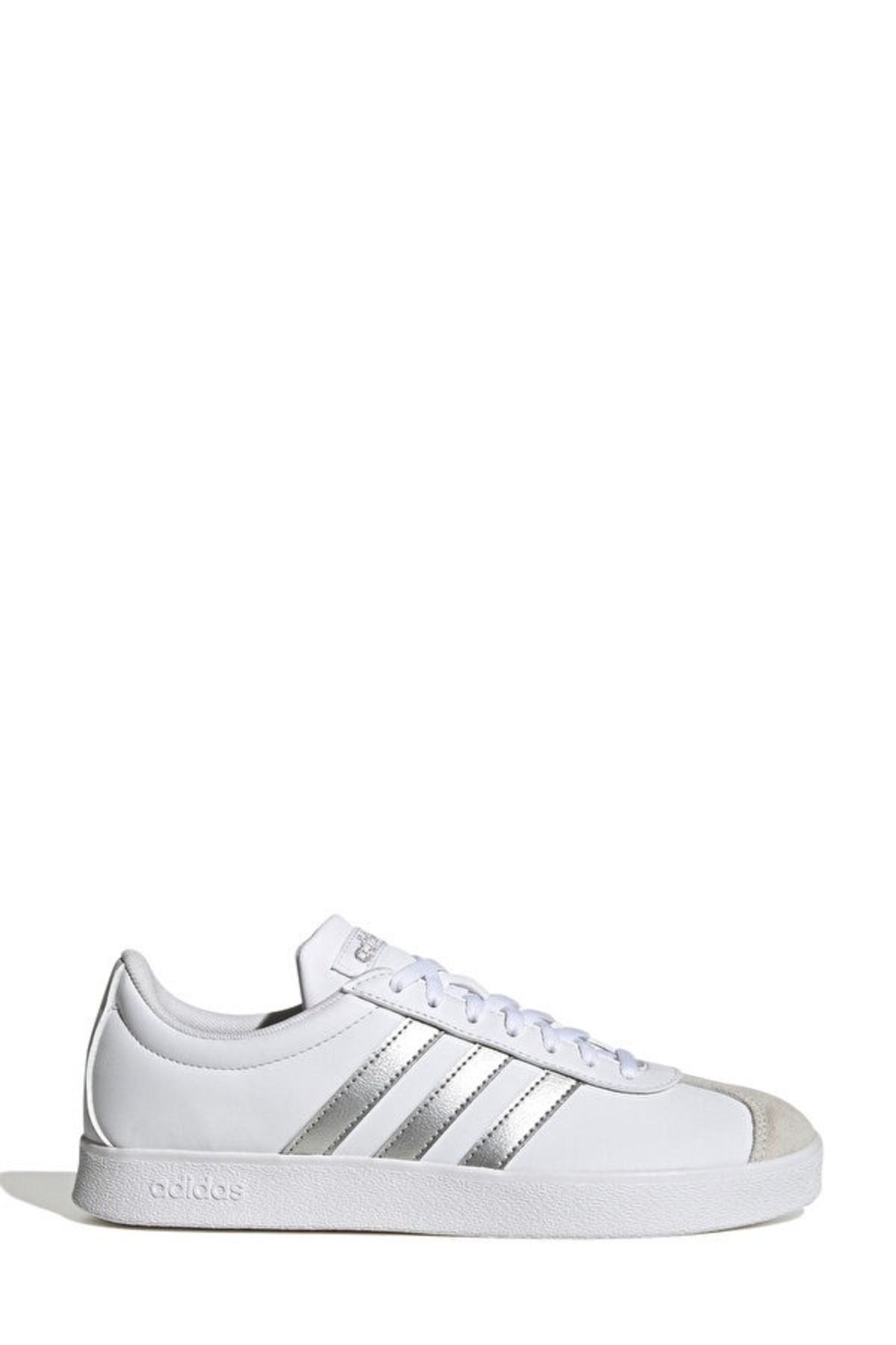 اسنیکر سفید زنانه VL BASE کفش ورزشیS ID3716 FTWWHT SILVMT GREON adidas