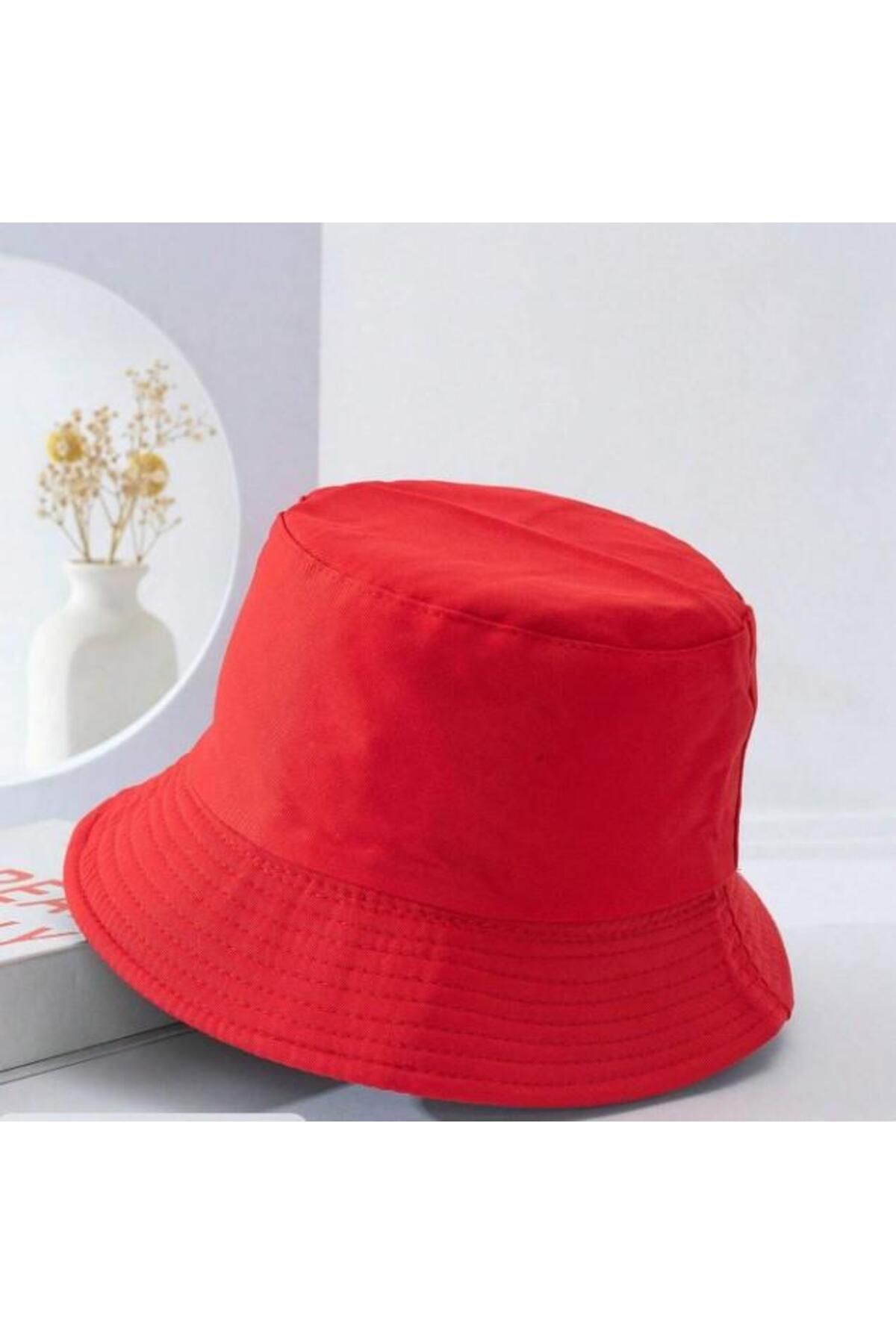 Charmy Lovens Kırmızı Bucket Balıkçı Şapka
