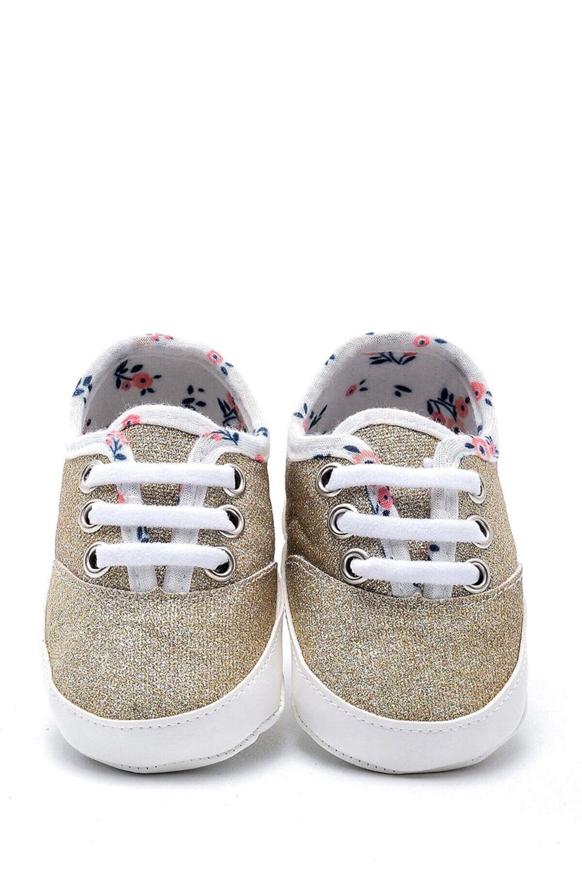 KAMELYA DESİGN First Step Simli Patik - Gold 3-7 Ay / No.17