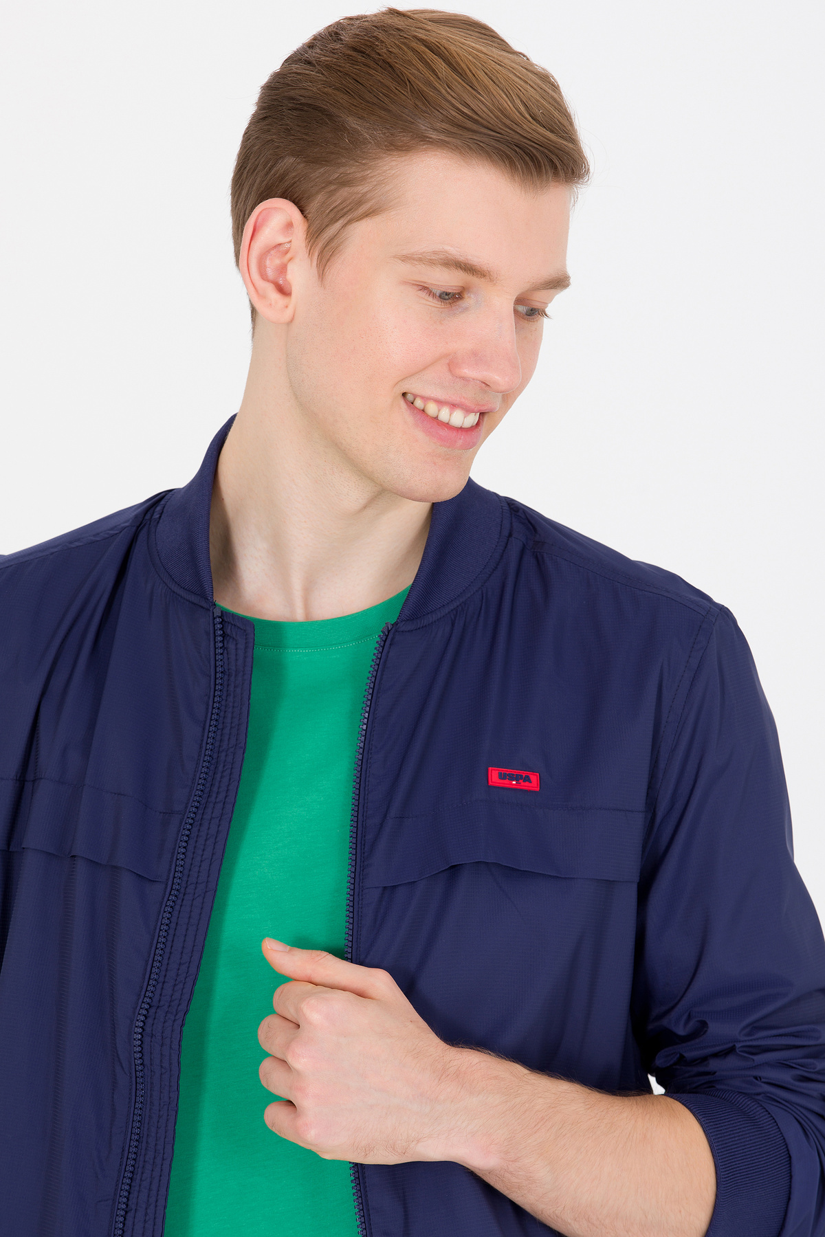 کاپشن مردانه یقه دانتل / یقه گیپور | یو اس پولو U.S. Polo Assn. 814928 CN - تصویر 2