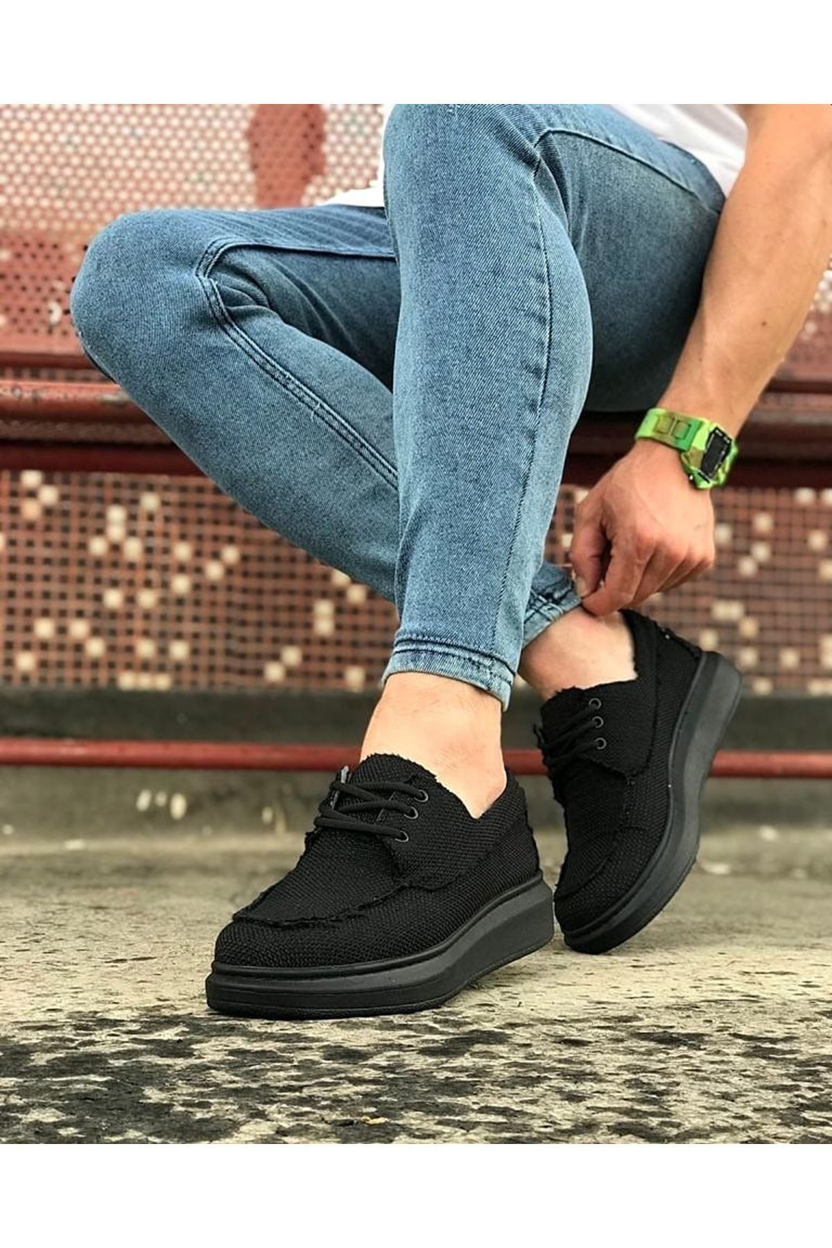 Afrodit-Charcoal Men's Casual Shoes 2