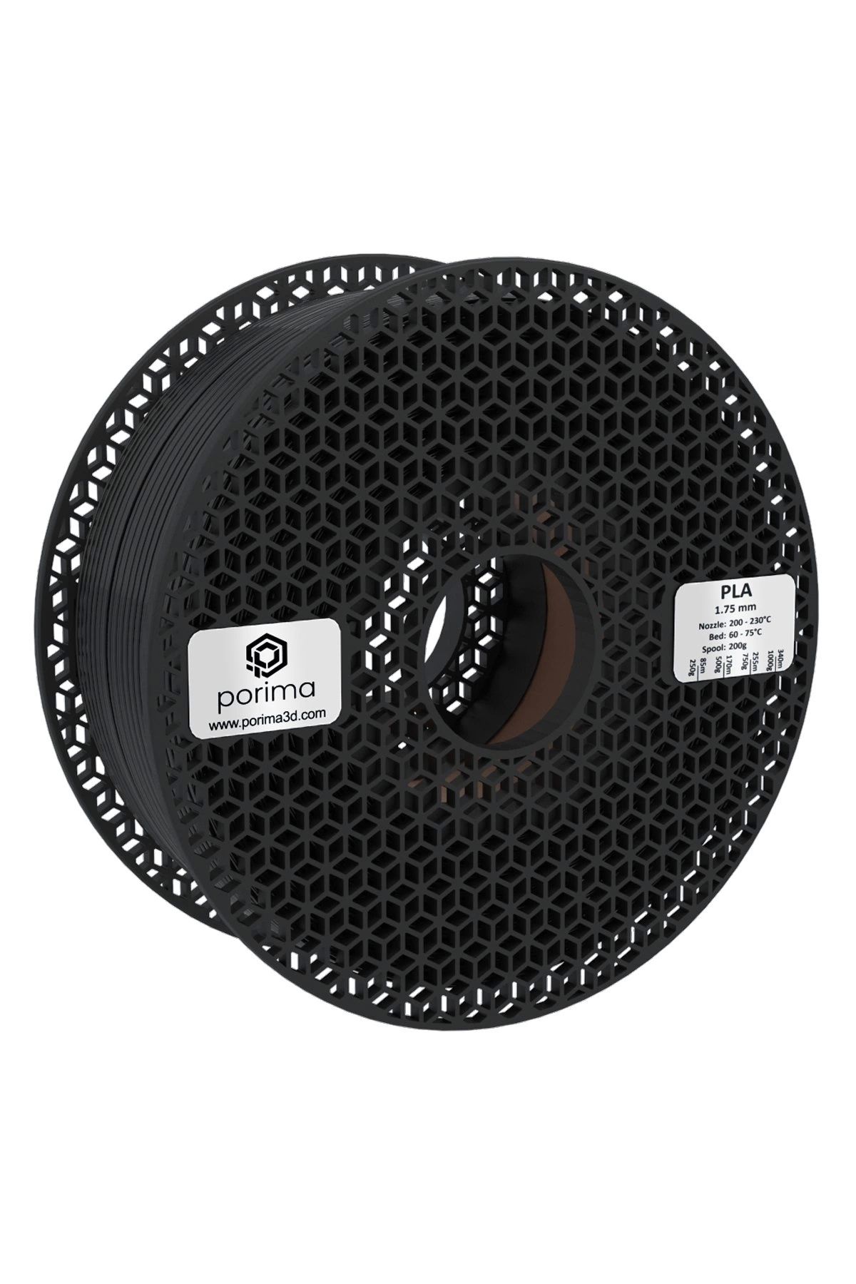 Porima Siyah Pla Filament 1.75mm 1kg Ral 9005