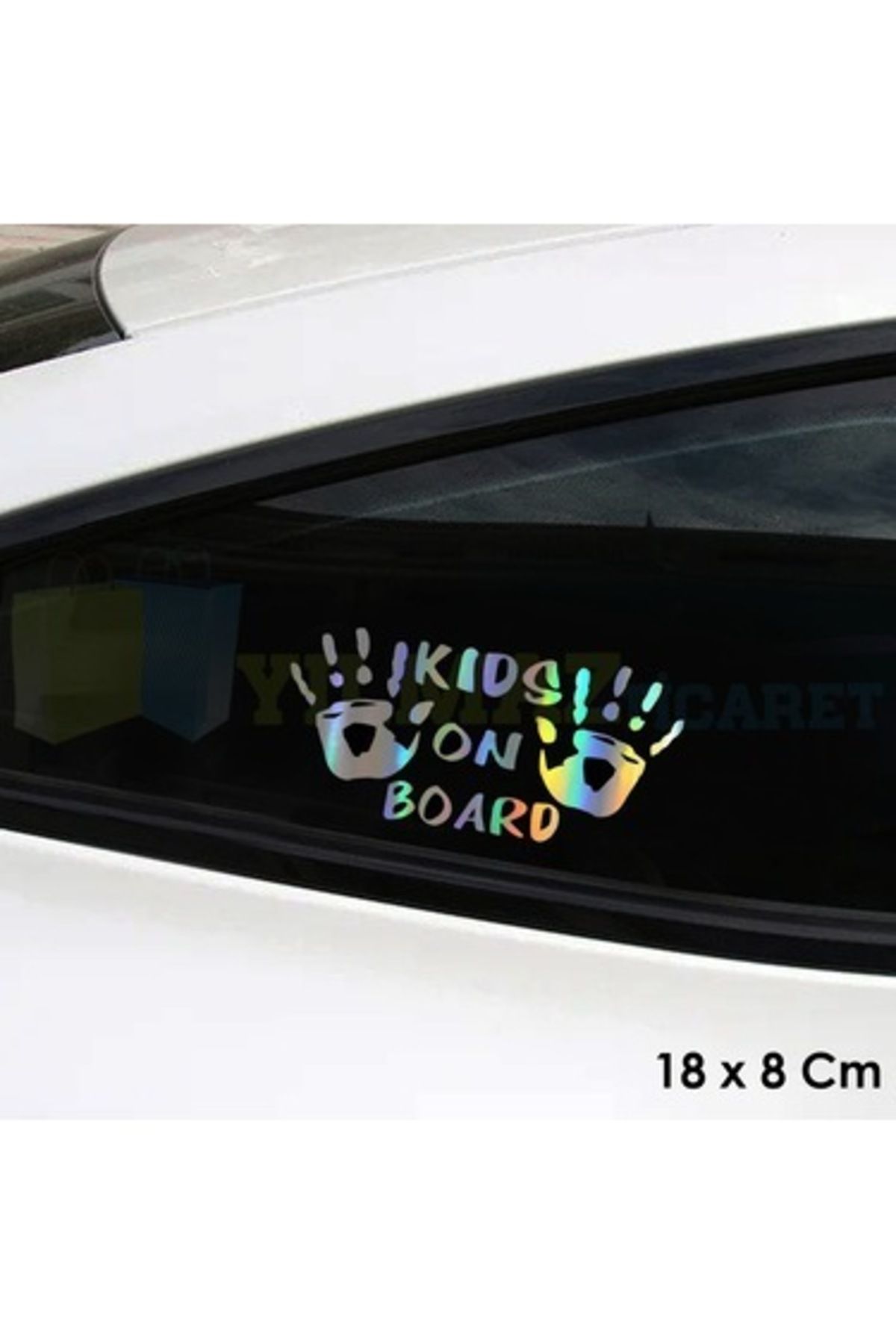 Home Baby On Board Arabada Bebek Var El İzi yeni süper hologram Oto Sticker