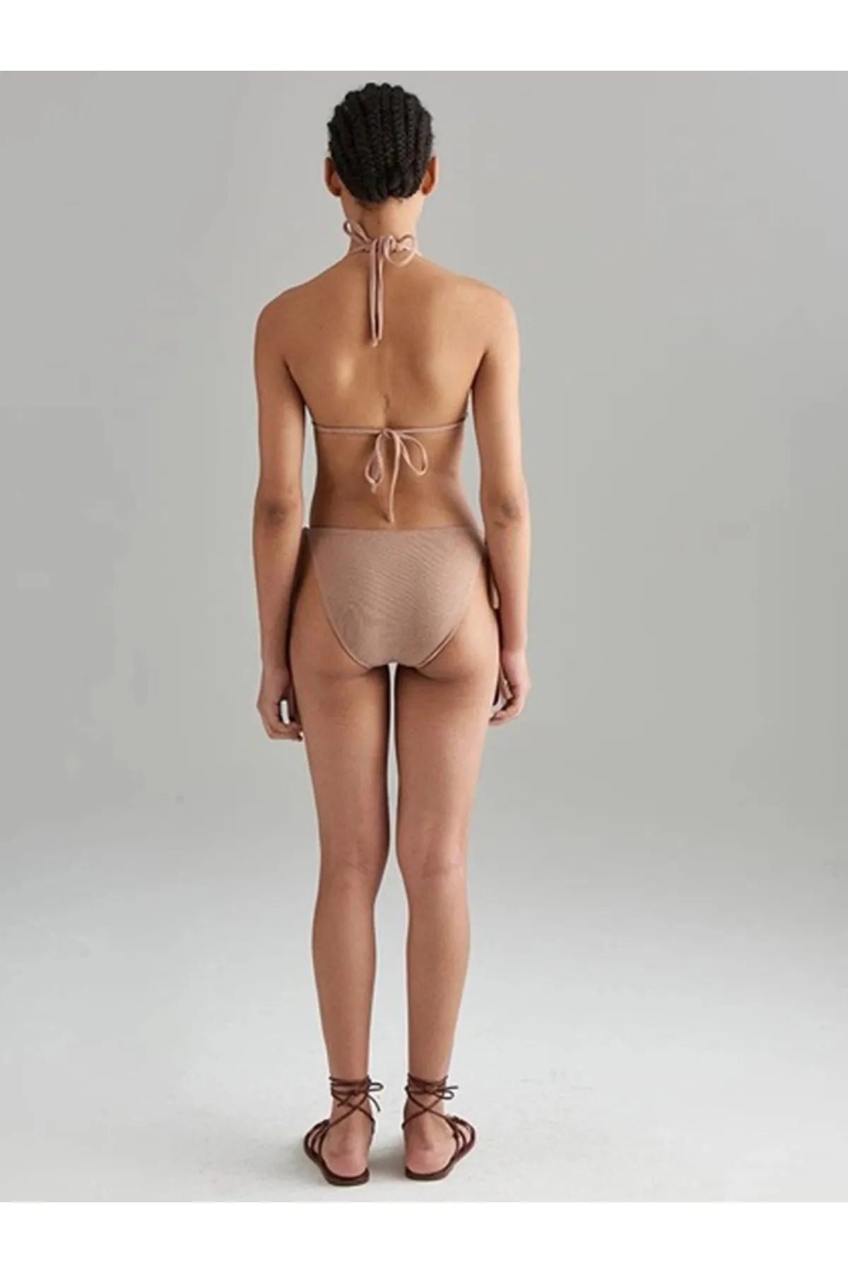 Pink Cadillac-Mink Triangle String Bikini Set 3