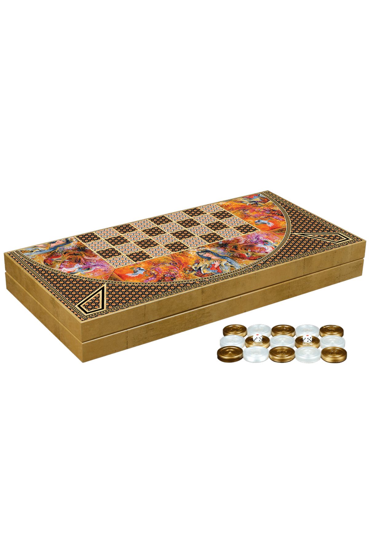 Shop58-Large Size Premium Backgammon Hatem Laila 1